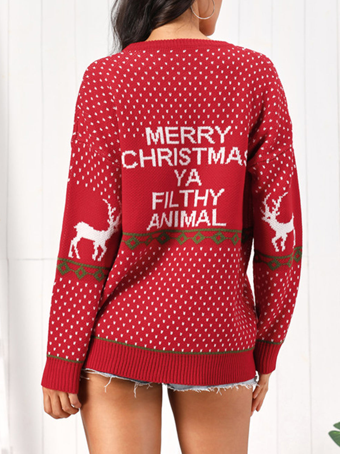 Christmas Element Round Neck Sweater Secondary image