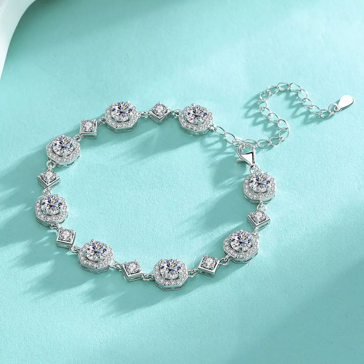 4 Carat 925 Sterling Silver Moissanite Bracelet Secondary image