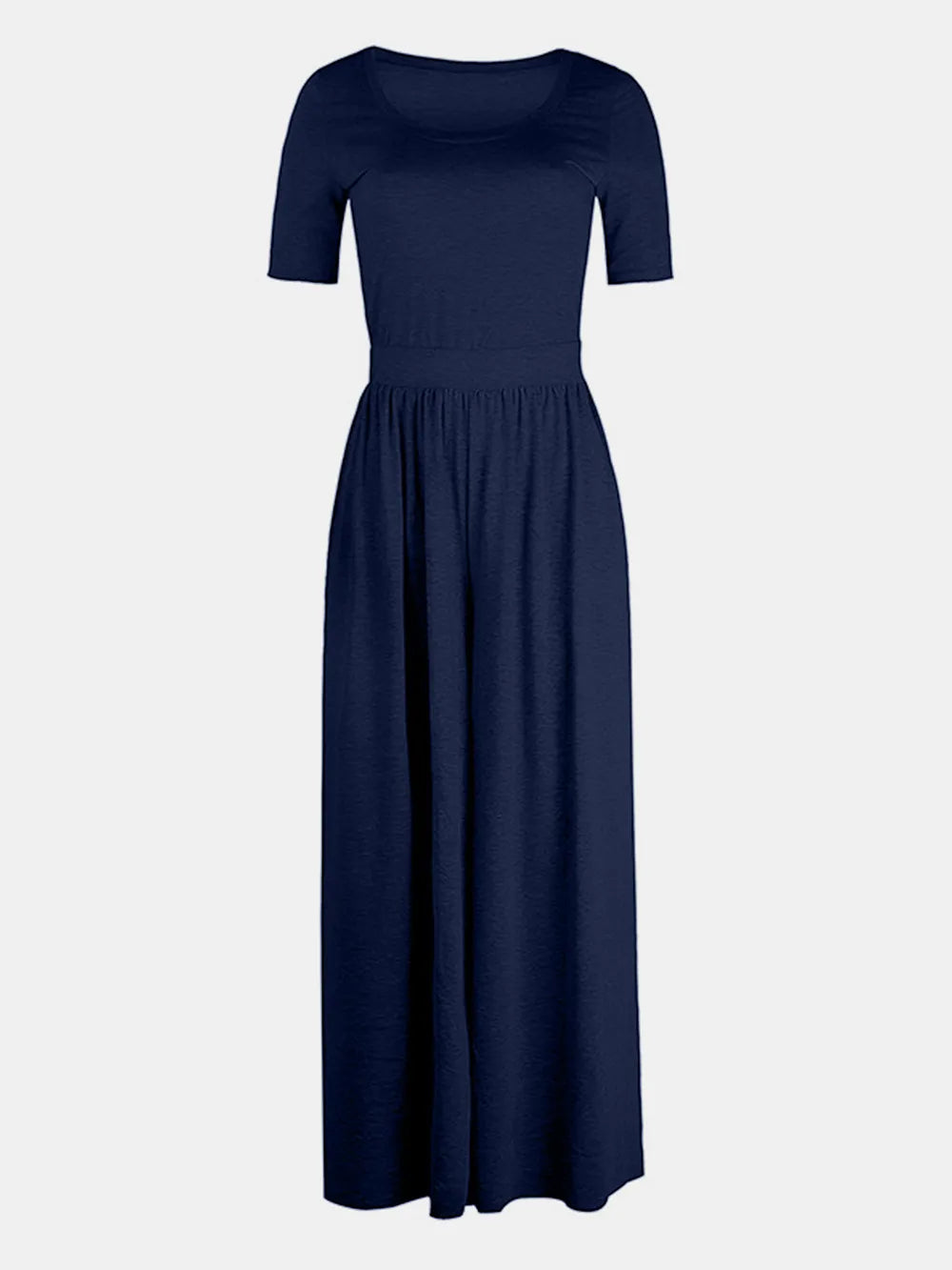 Scoop Neck Short Sleeve Jumpsuit Secondary image
