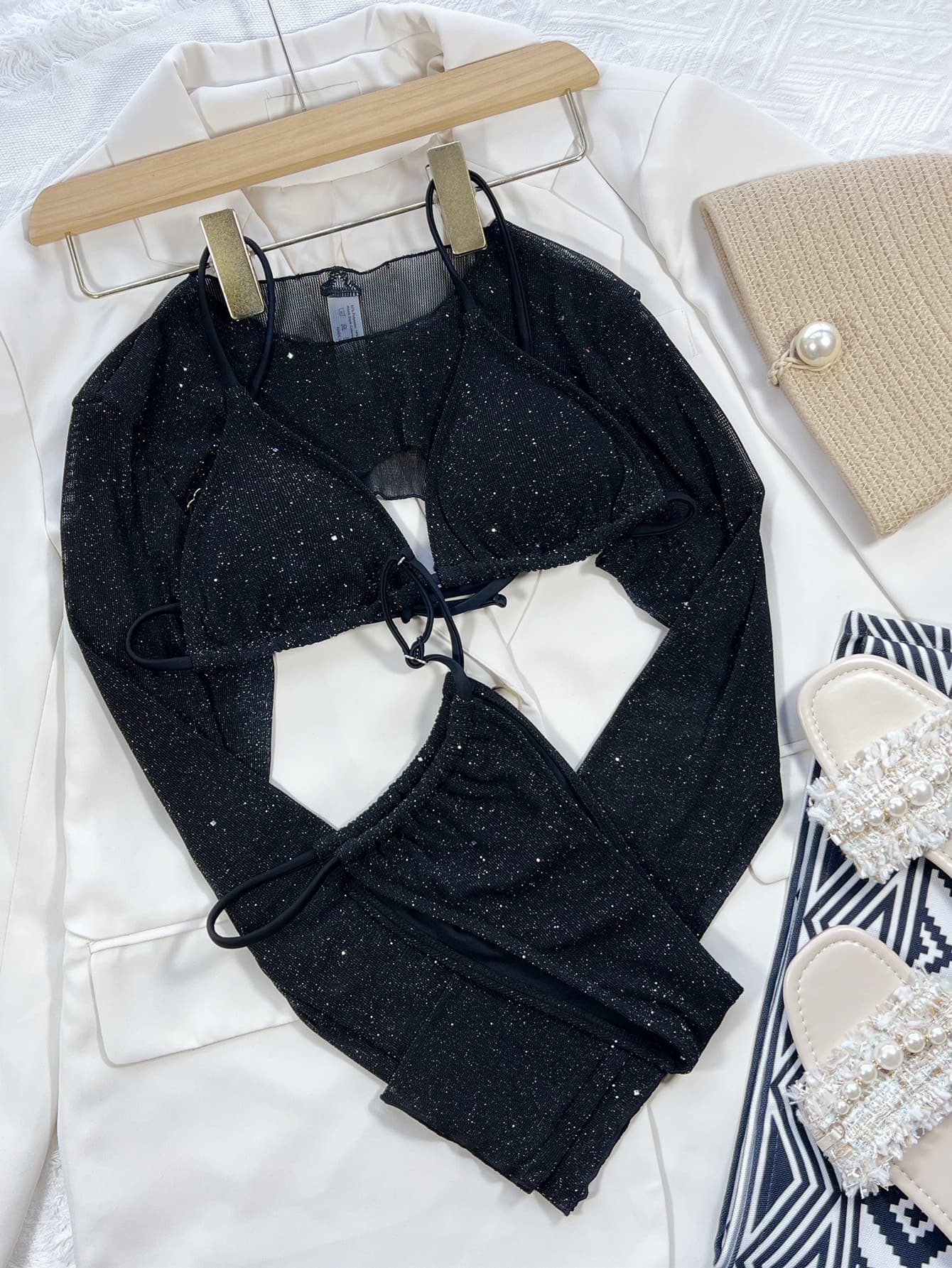 Glitter Three-Piece Swim Set Secondary image