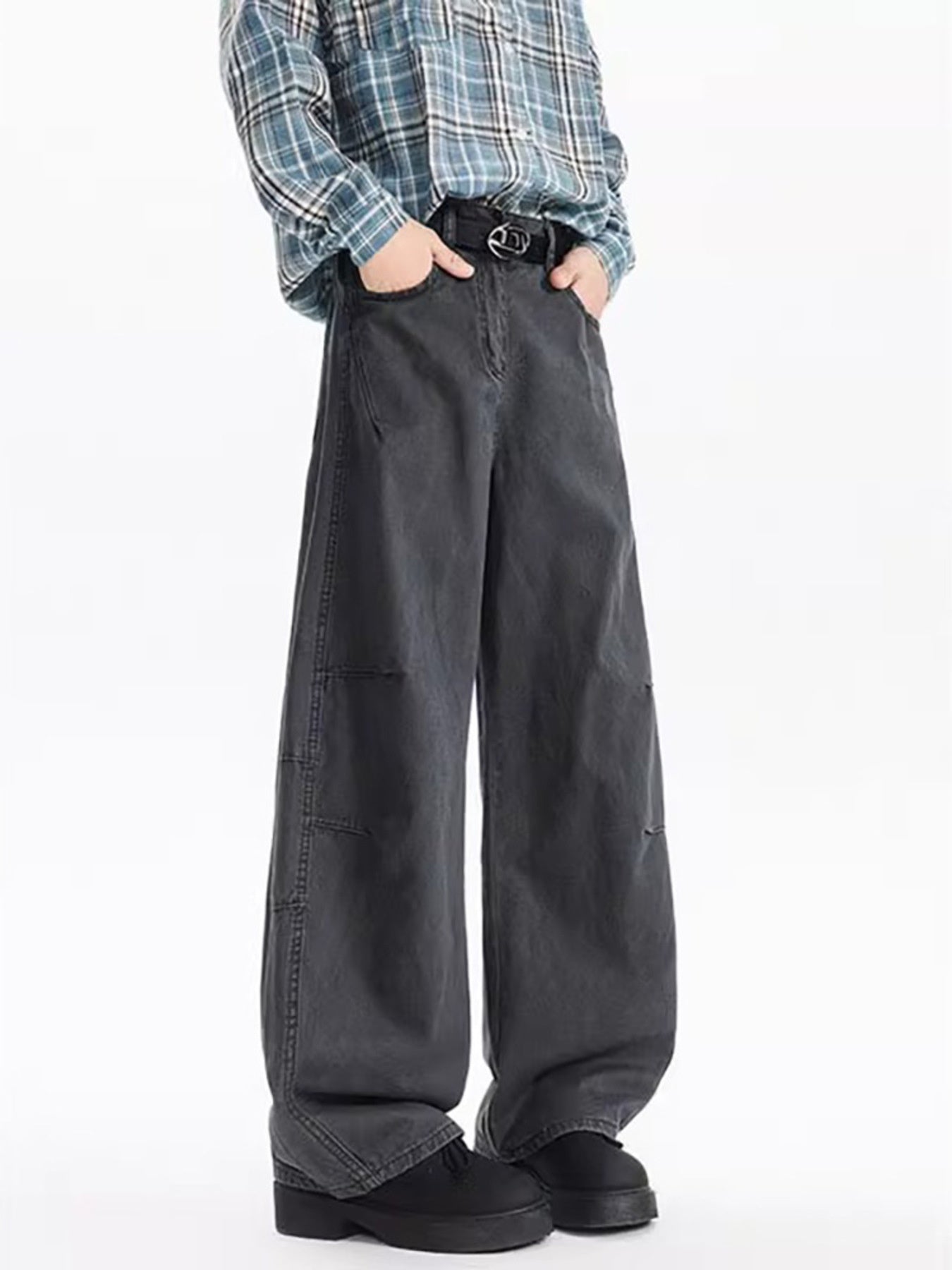 Men's Full Size Wide Leg Jeans Plus Size Secondary image