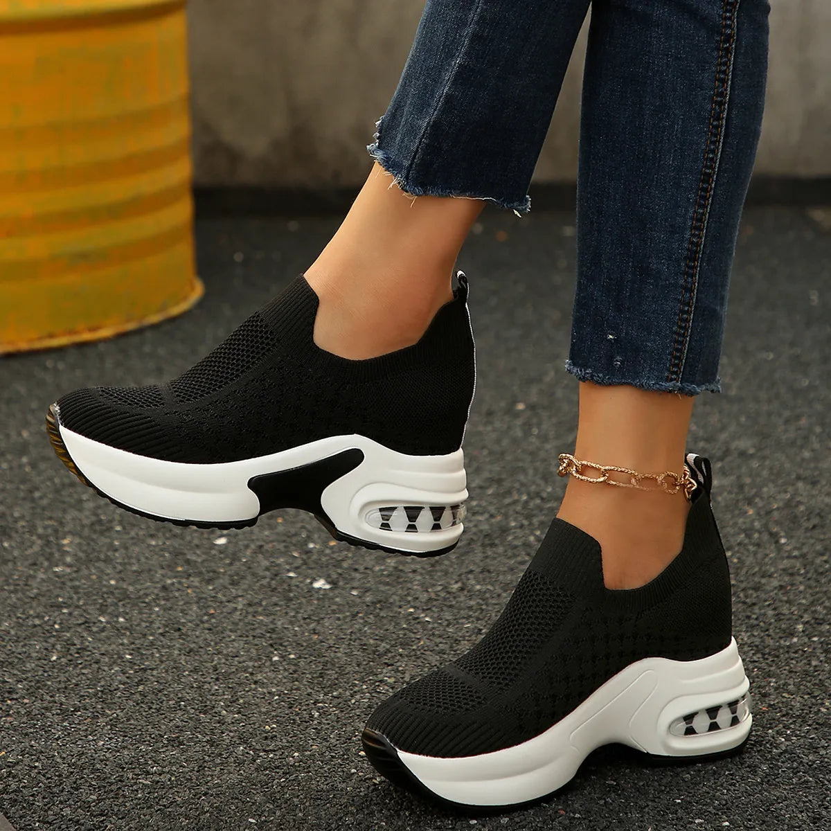 Breathable Mesh Platform Sneakers Secondary image