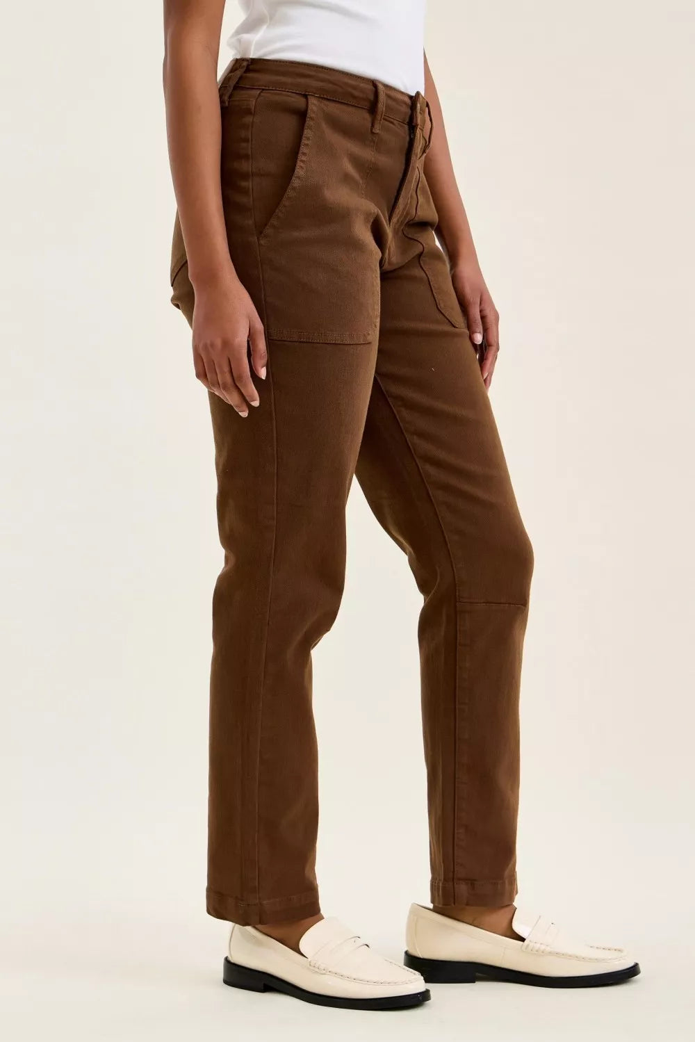 Judy Blue High Waist Aurora Weekender Jeans with Knee Darts C Mahogany Secondary image