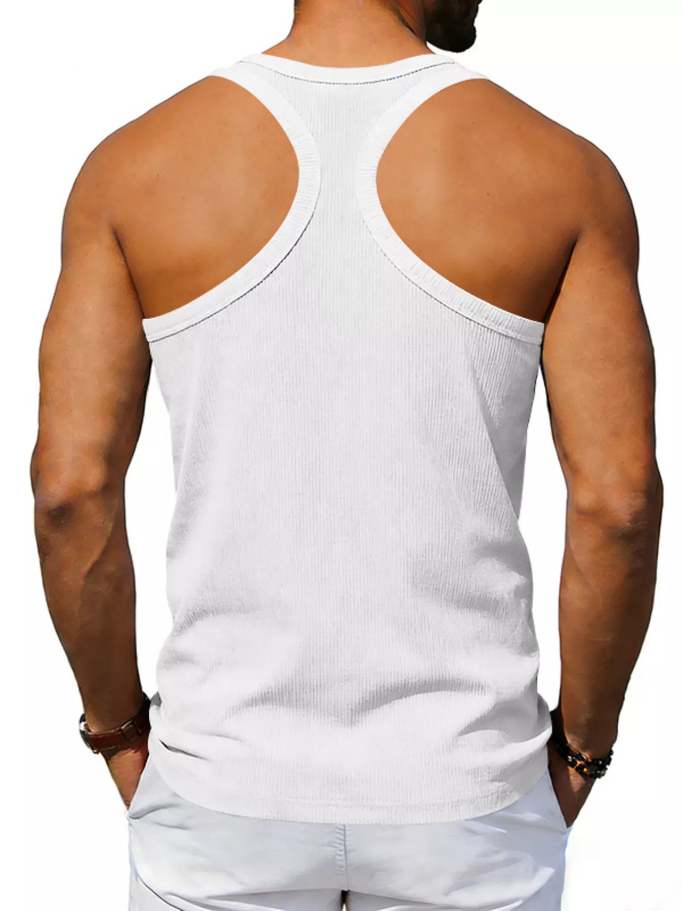 Men's Full Size Round Neck Tank Plus Size Secondary image