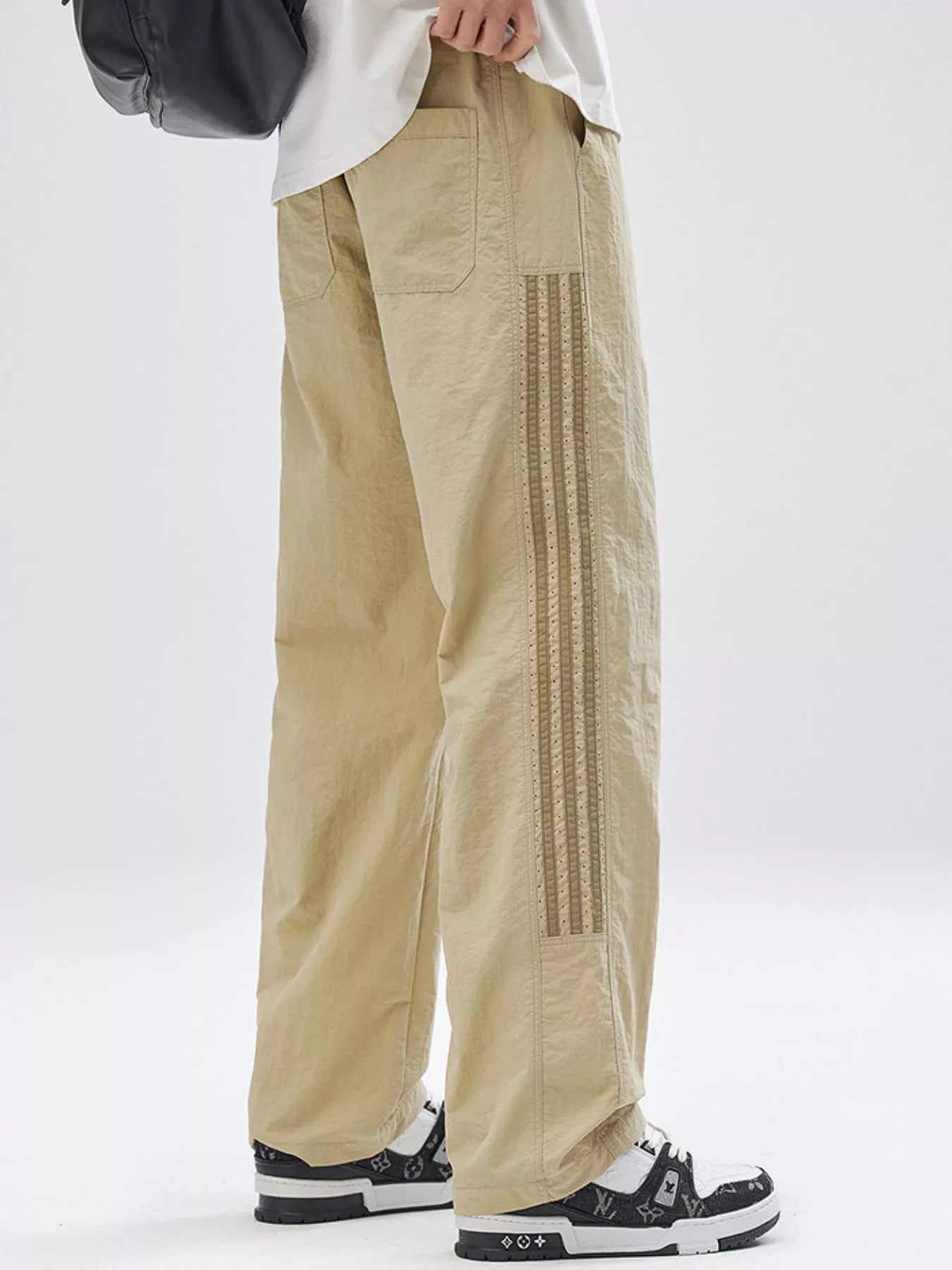Men's Full Size Casual Loose Fit Drawstring Pants Plus Size Secondary image