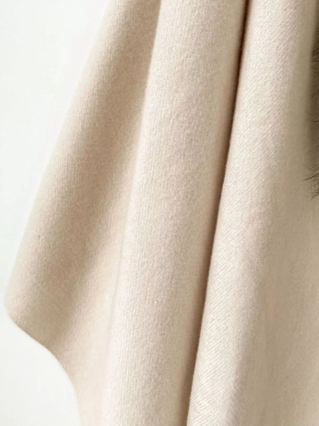Faux Fur Fringe Scarf Wrap Secondary image