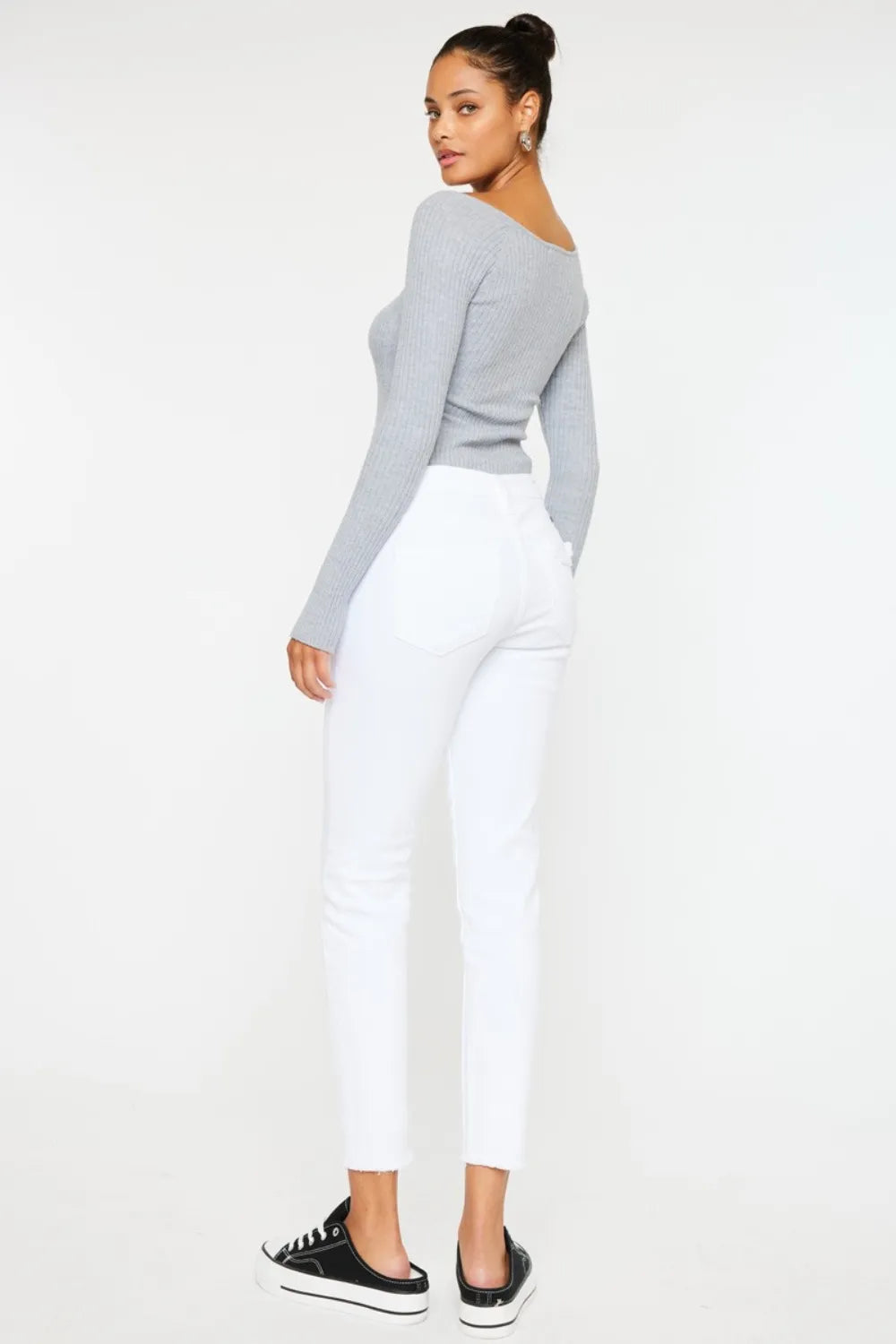 Kancan Mid Rise Ankle Skinny Jeans Secondary image