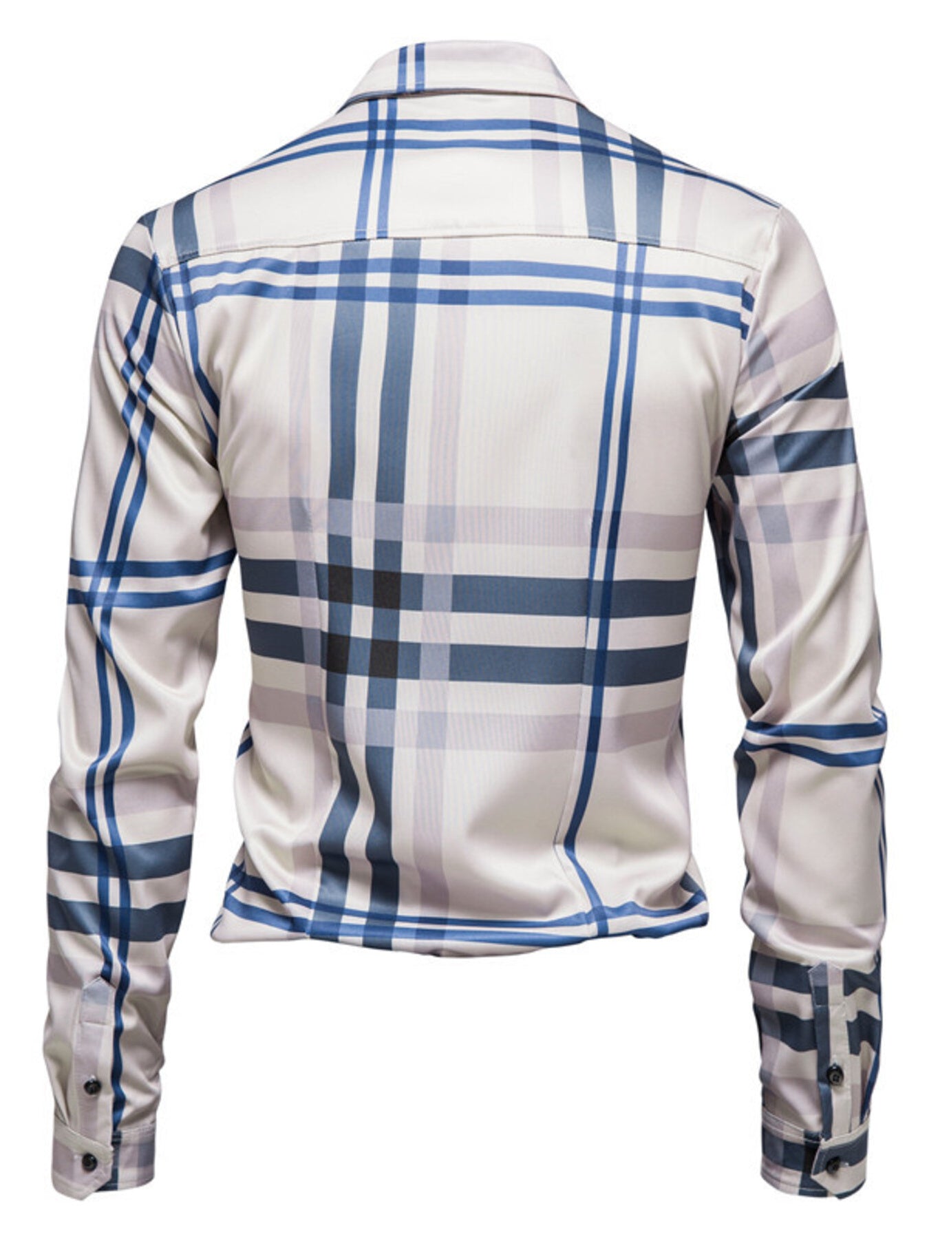 Men's Plaid Button Up Long Sleeve Shirt Secondary image