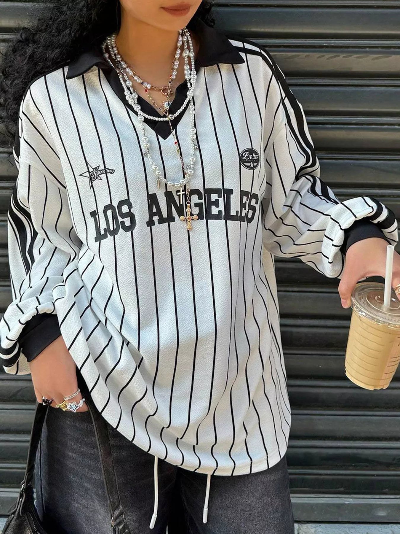 Los Angeles Striped Long Sleeve Top Secondary image