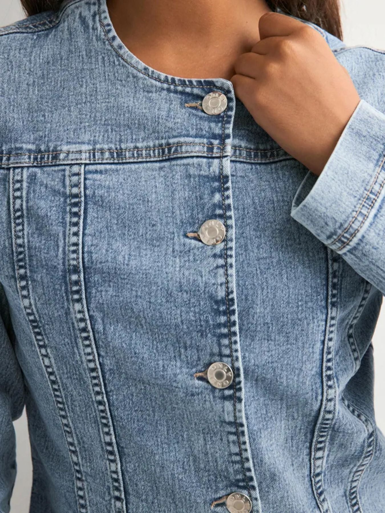 Classic Button-Down Denim Jacket Secondary image