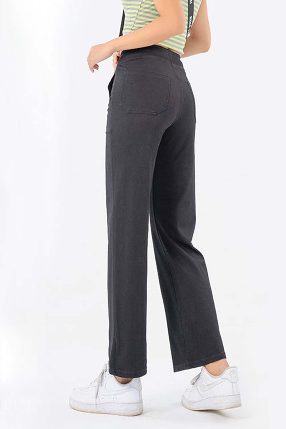 Pocketed Long Jeans Secondary image
