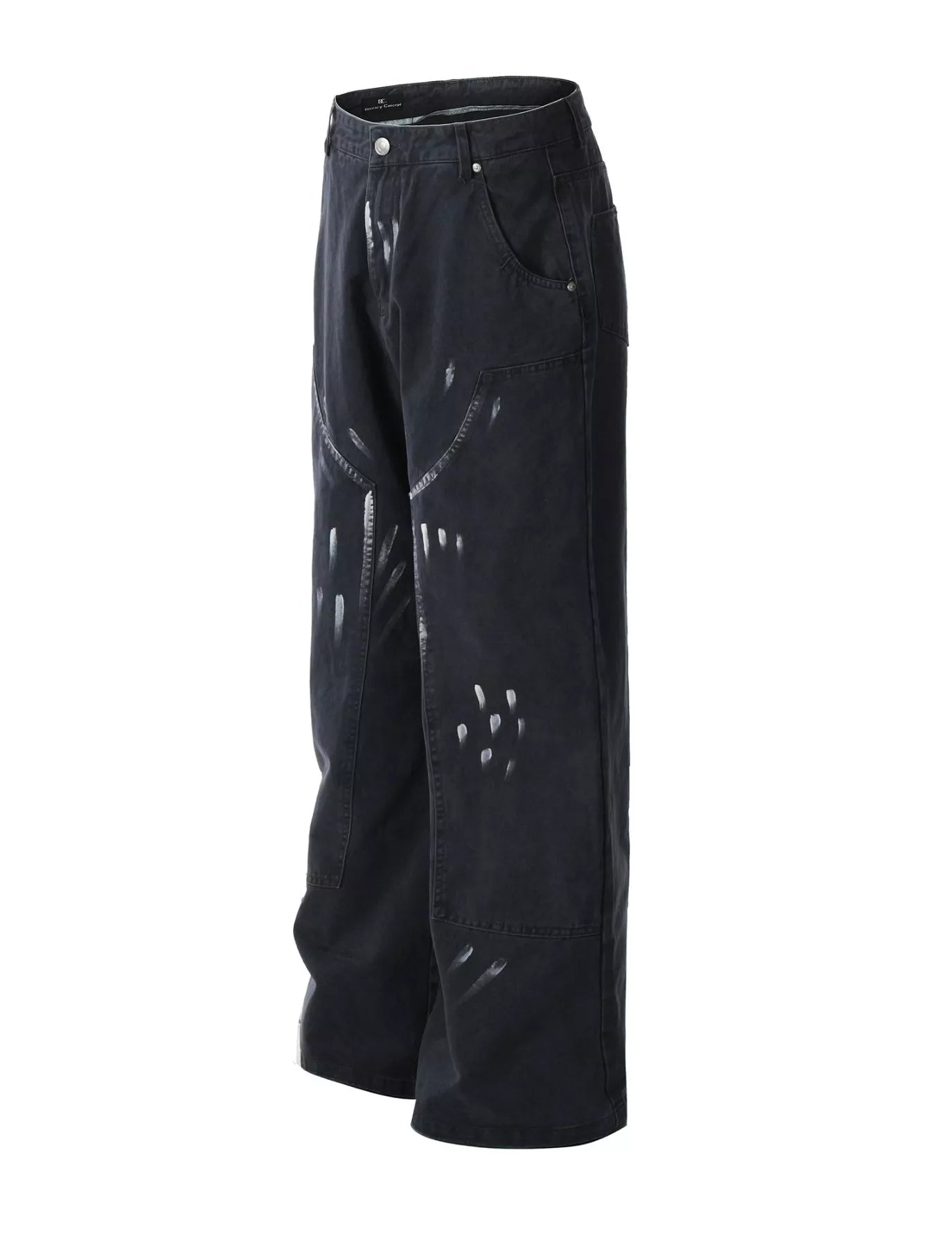 Men's Paint Splatter Wide-Leg Pants Secondary image