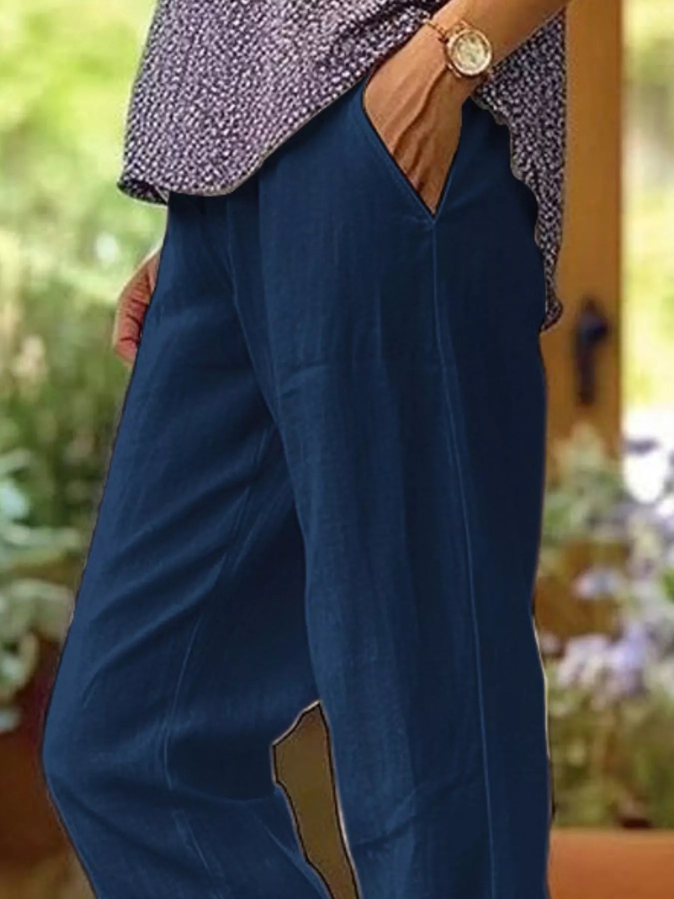 Full Size Casual Wide-Leg Pants Plus Size Secondary image