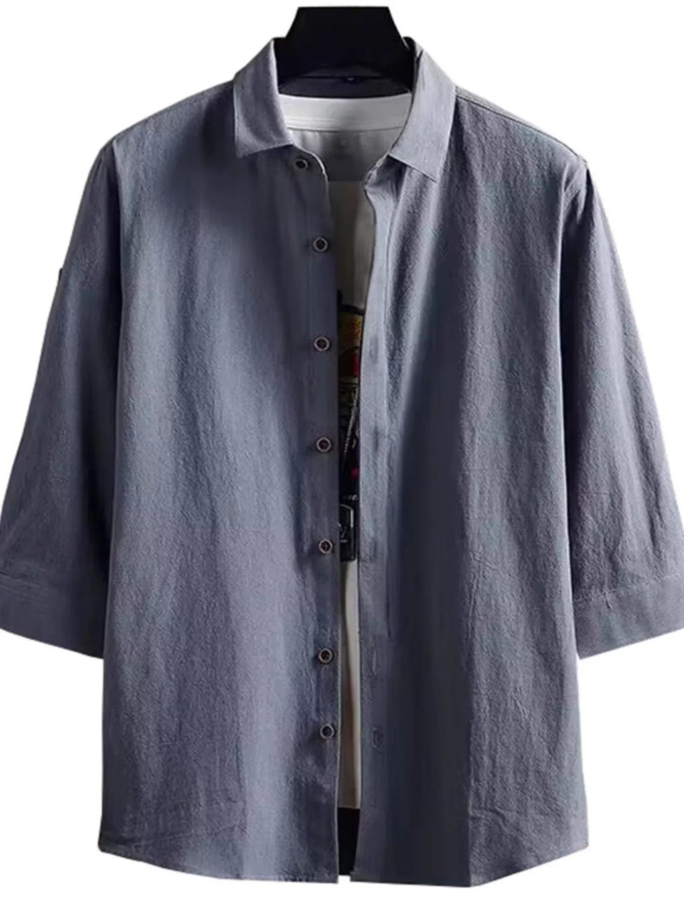 Men's Plus Size Button Up Short Sleeve Shirt Secondary image