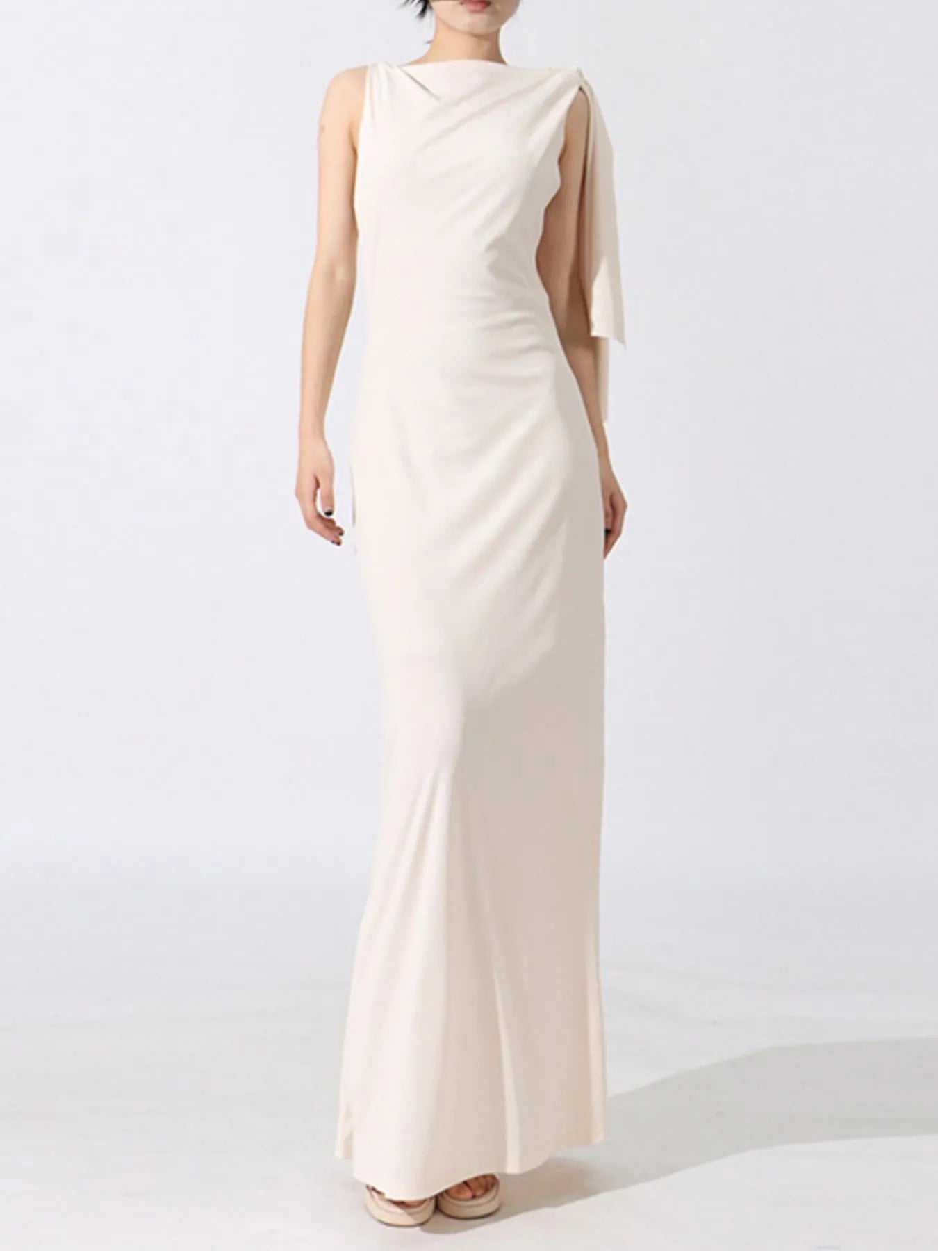 Tie Shoulder Sleeveless Maxi Dress Secondary image