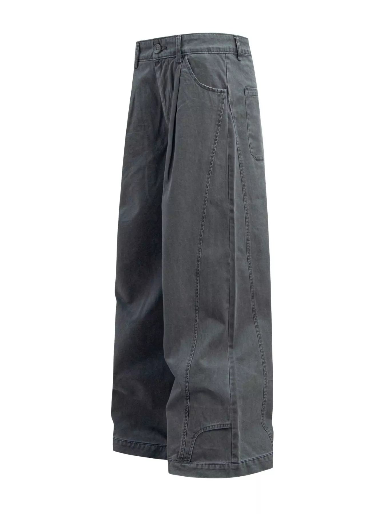Men's Wide Leg Pleated Pants Secondary image