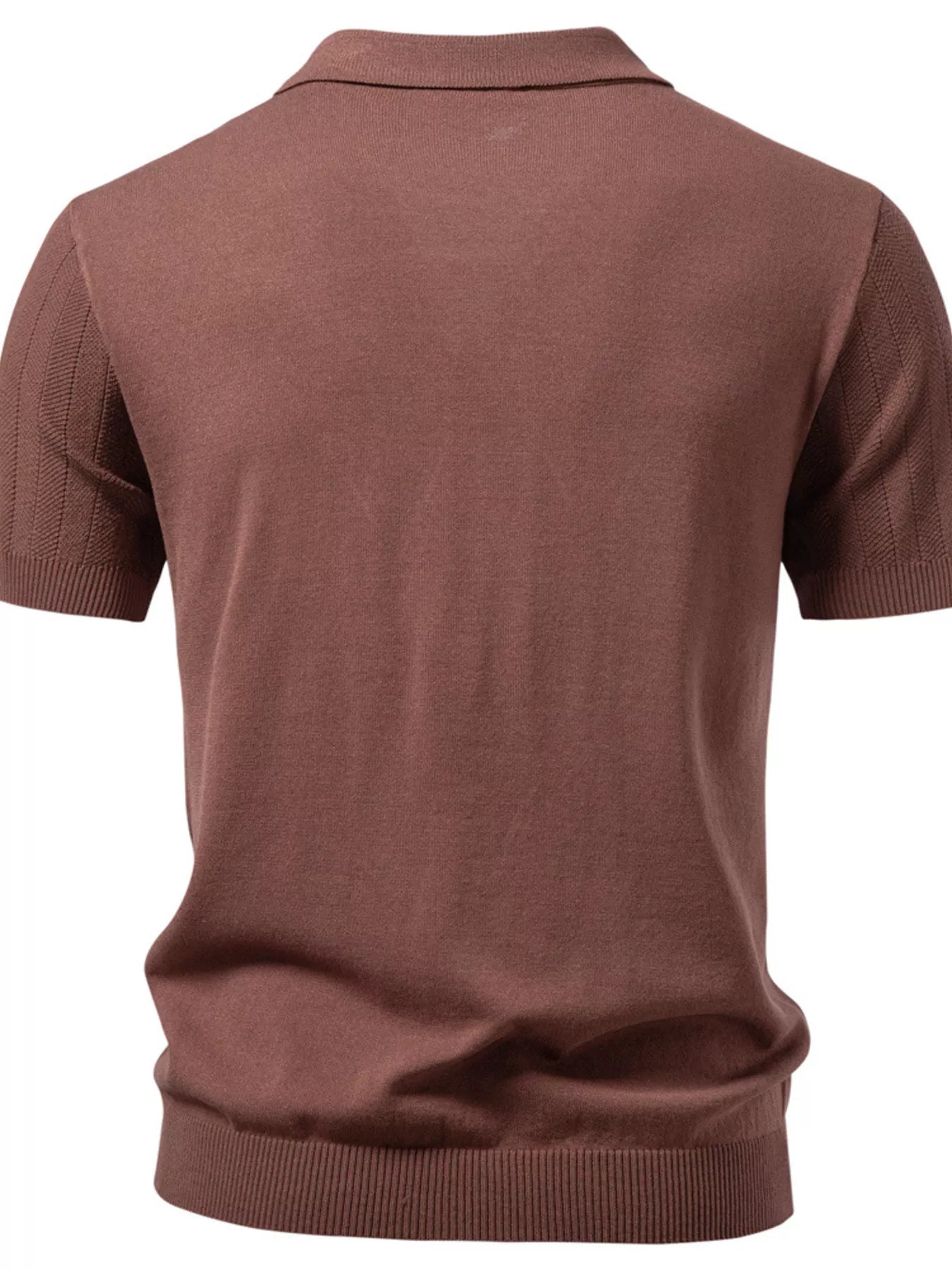 Men's Short Sleeve Knit Polo Shirt Secondary image