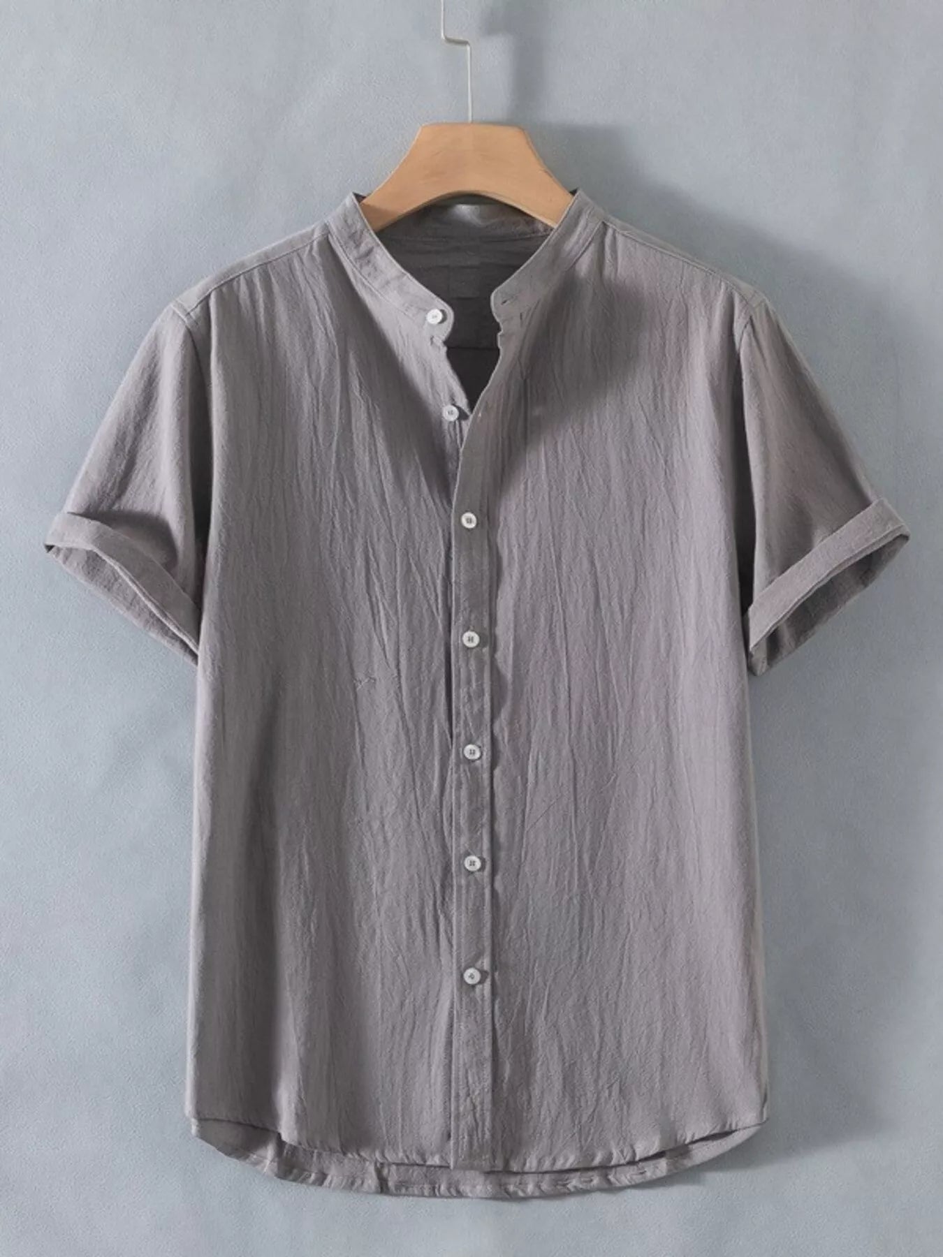 Men's Plus Size Button Up Short Sleeve Shirt Secondary image