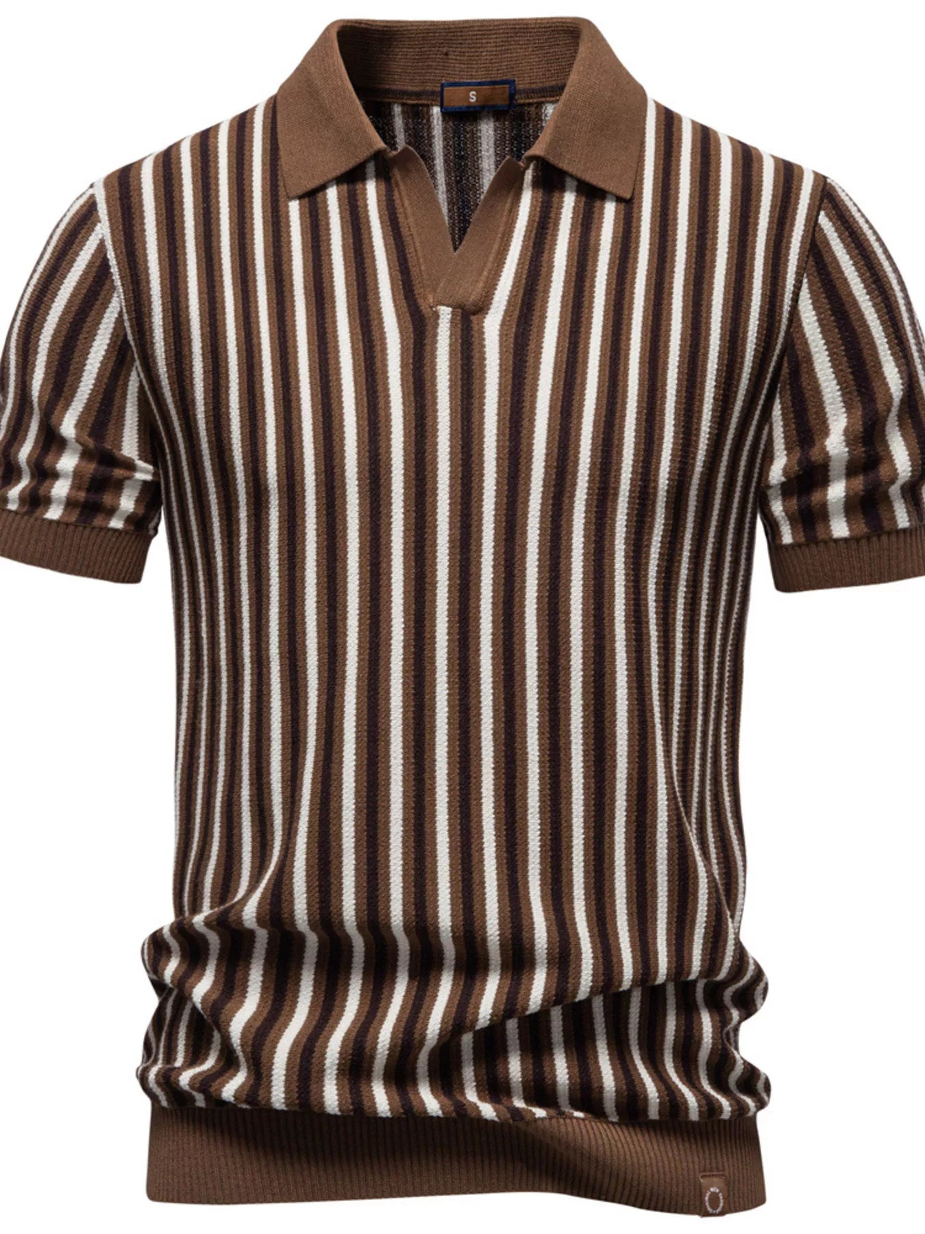 Men's Striped Short Sleeve Polo Secondary image