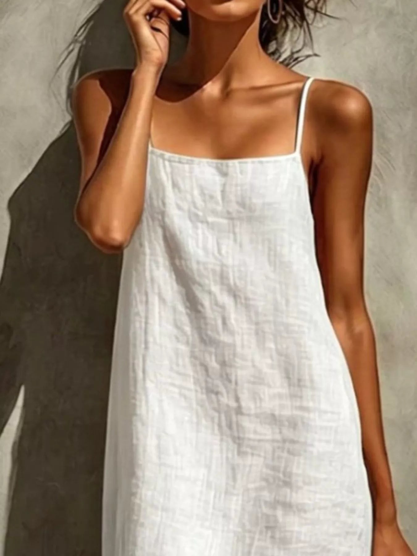 Sleeveless Linen Casual Maxi Dress Secondary image