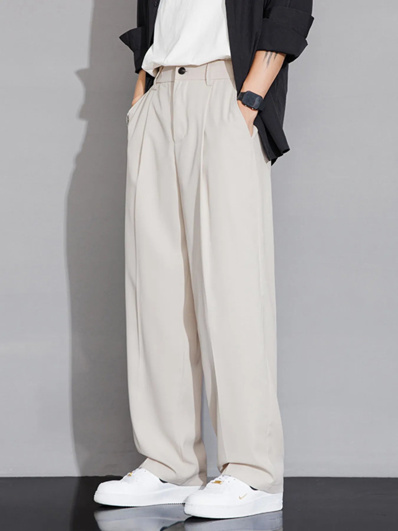 Men's Full Size Wide Leg Casual Pants Plus Size Secondary image