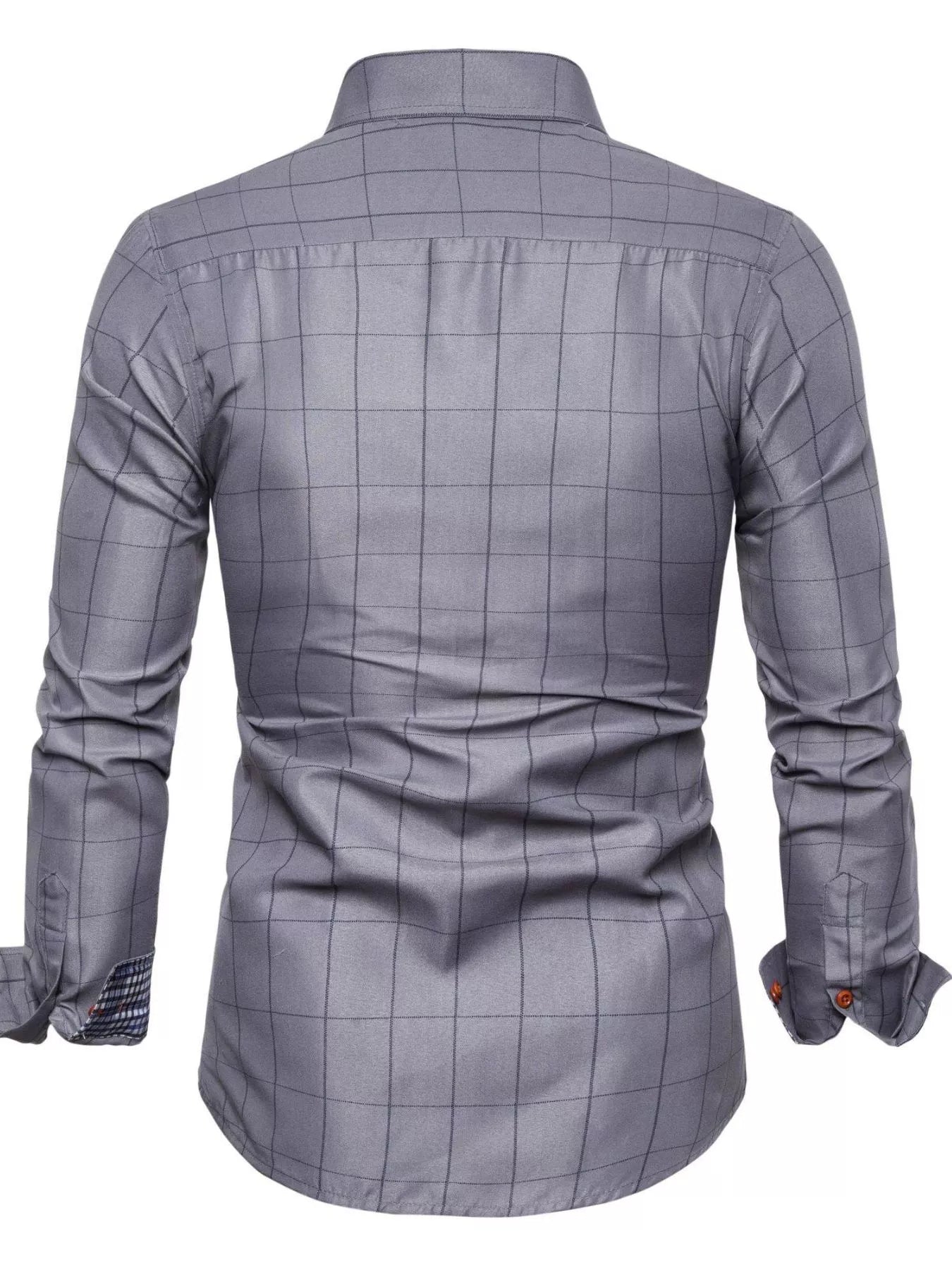 Men's Plus Size Classic Plaid Button-Down Shirt Secondary image