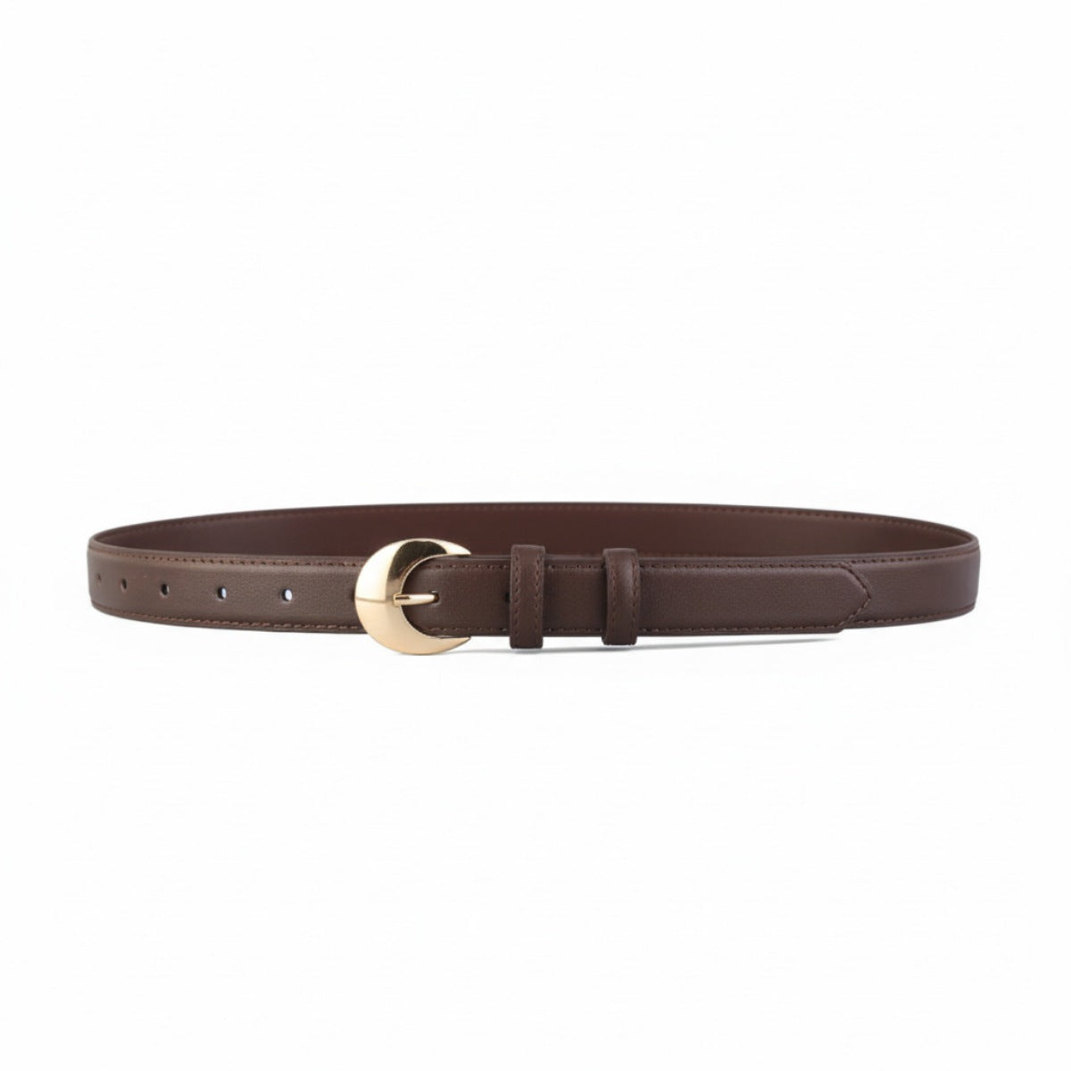 Golden Buckle Skinny Belt Secondary image