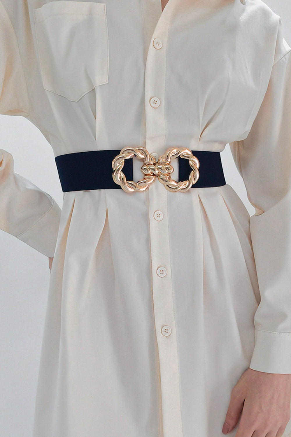 Zinc Alloy Buckle Elastic Belt Secondary image