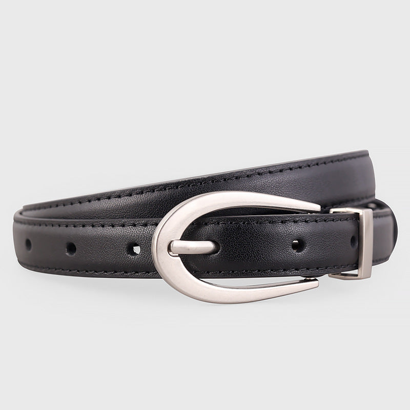Leather Skinny Belt Secondary image