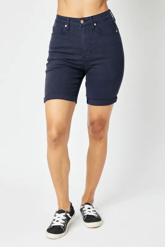 Judy Blue Full Size High Waist Tummy Control Bermuda Shorts Secondary image