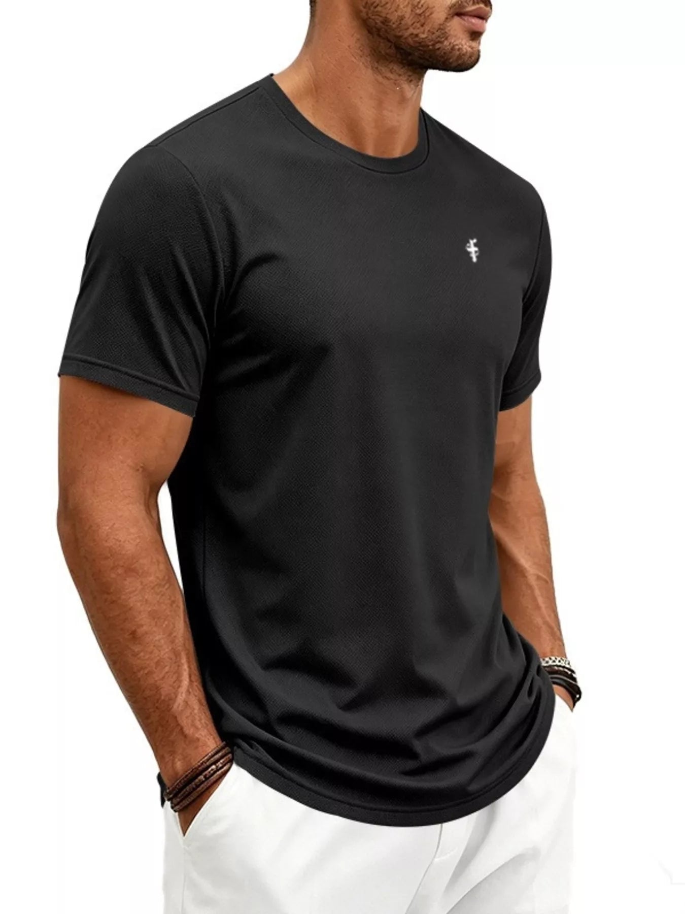 Men's Full Size Classic Fit Crew Neck T-Shirt Plus Size Secondary image