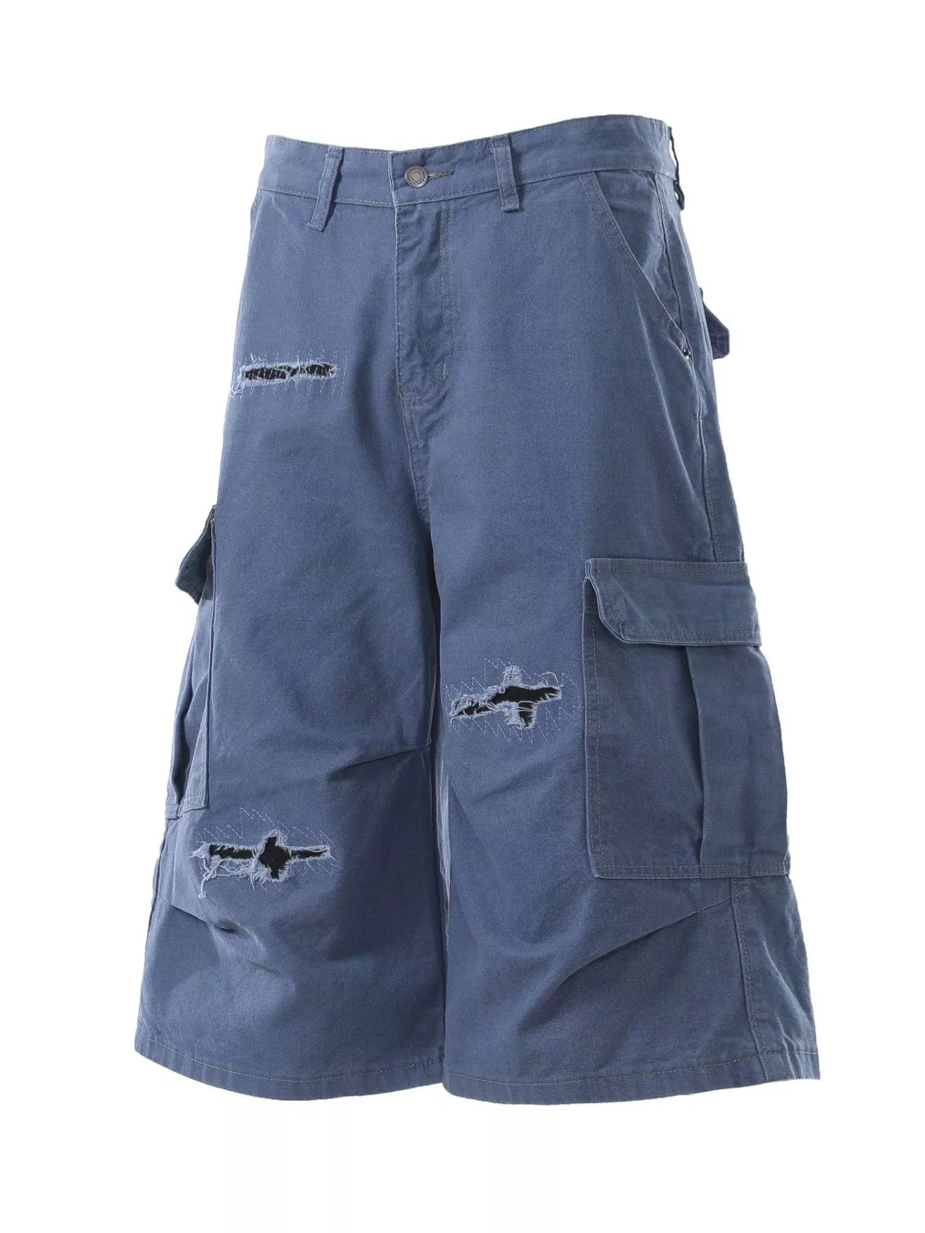 Men's Distressed Cargo Capris Secondary image