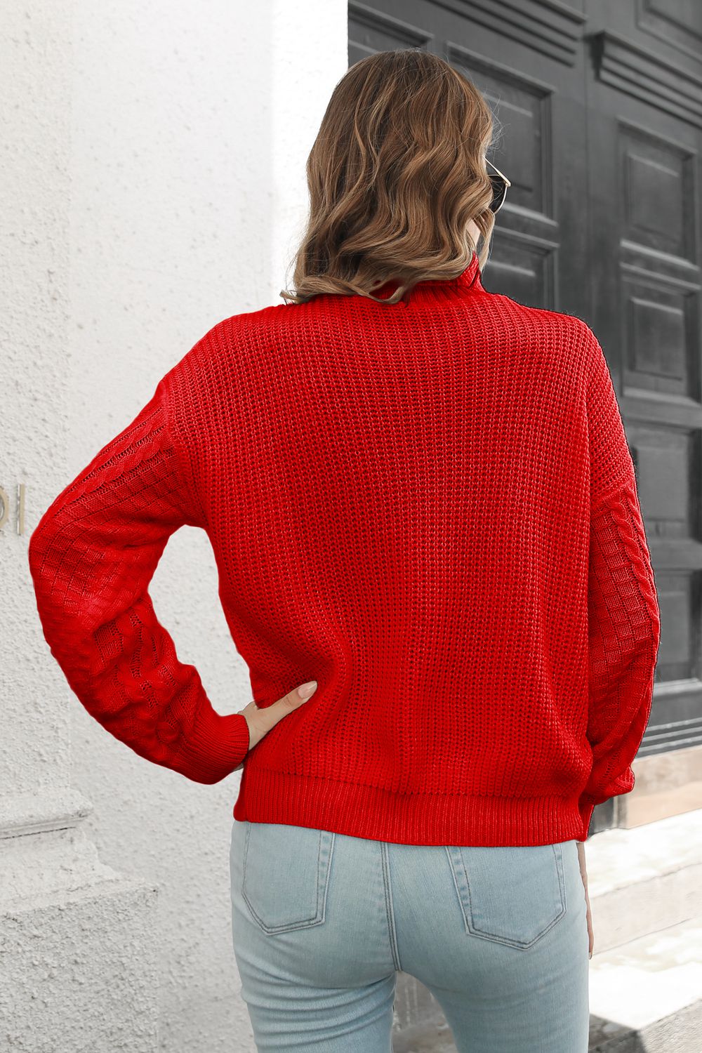 Cable-Knit Turtleneck Sweater Secondary image
