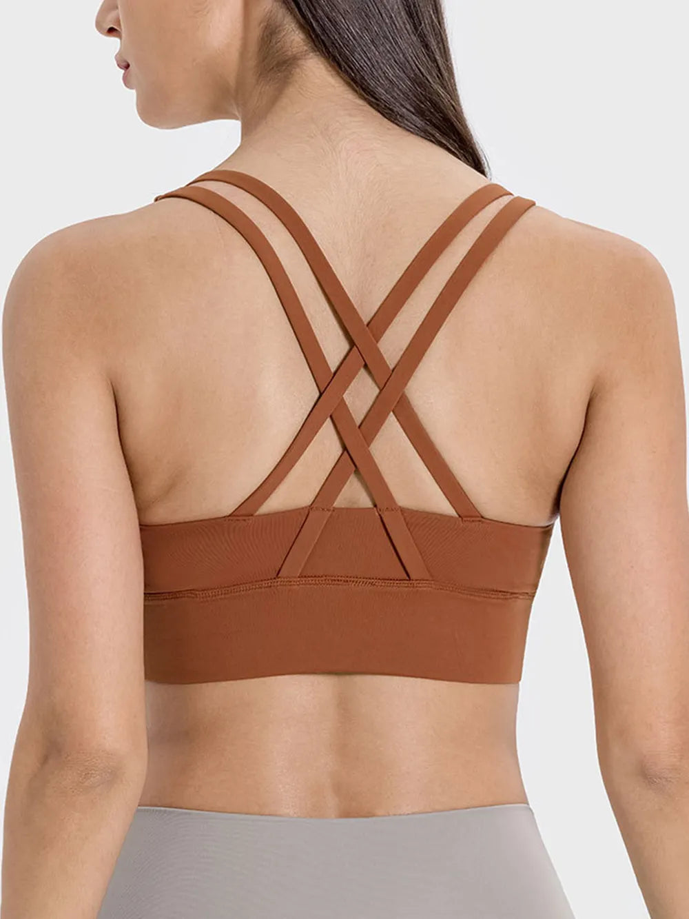 Millennia Crisscross Scoop Neck Active Tank Secondary image