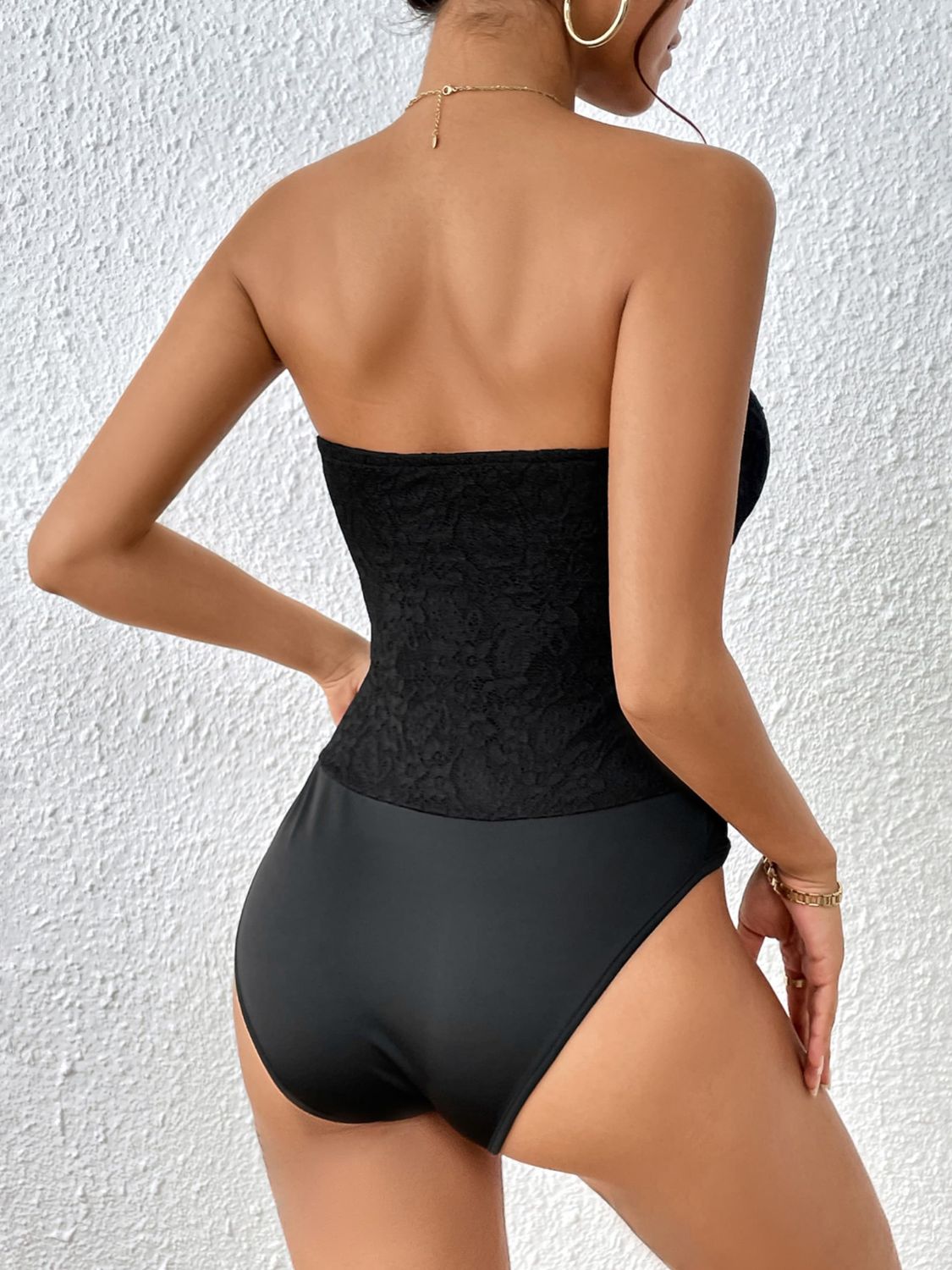 Perfee Strapless Sweetheart Neck Bodysuit Secondary image