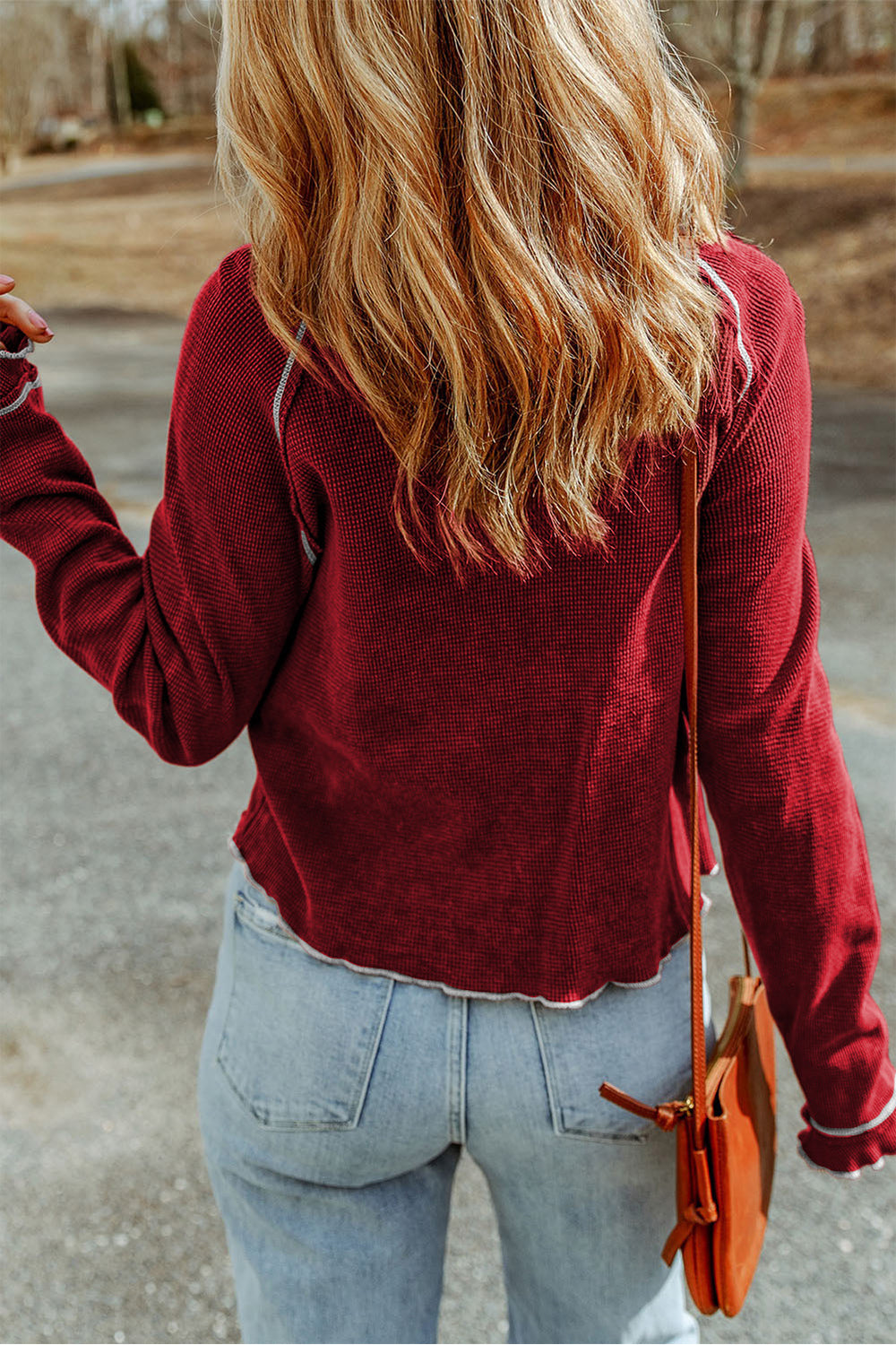 Round Neck Long Sleeve Sweater Secondary image