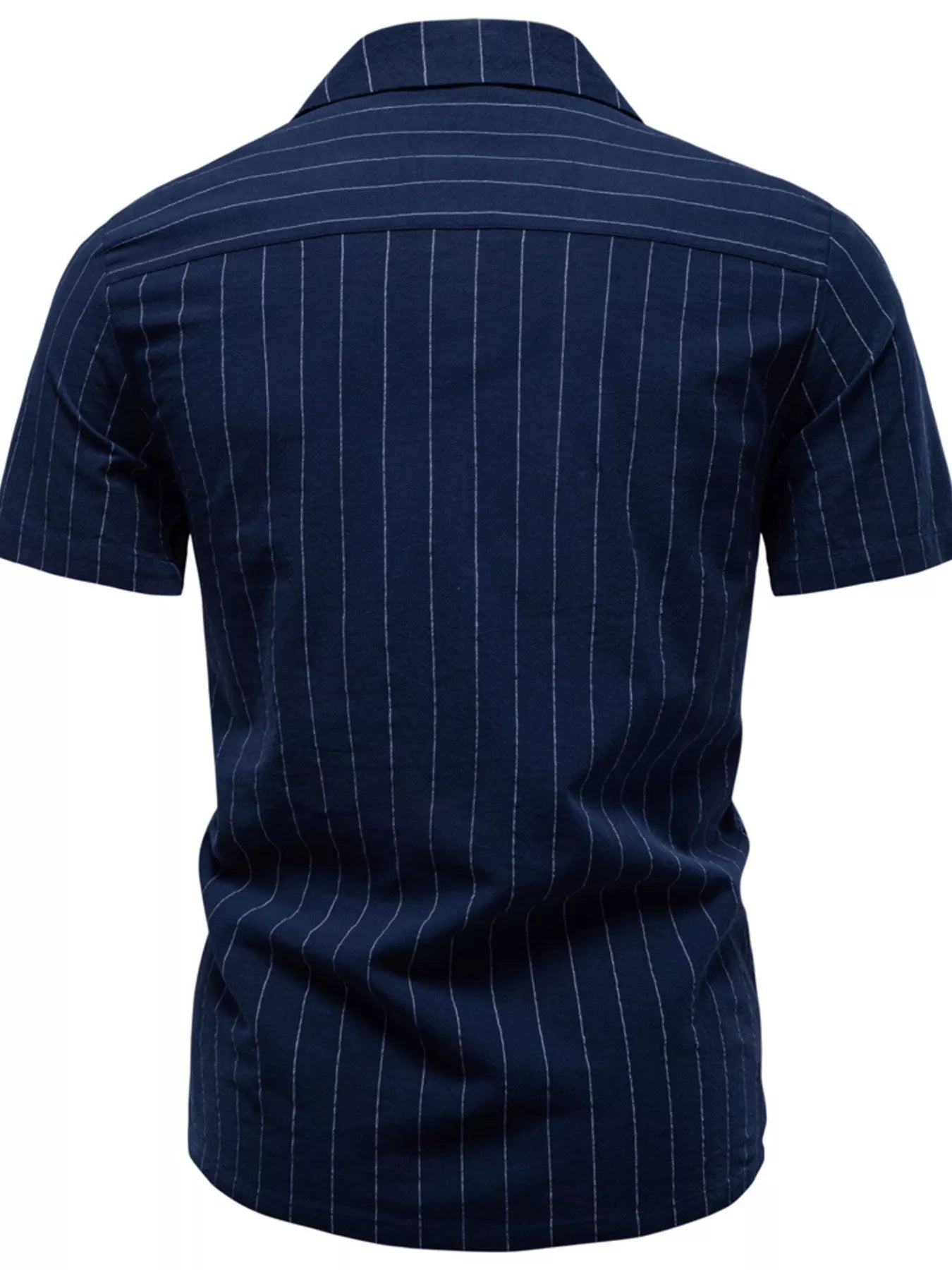 Men's Classic Striped Short-Sleeve Shirt Secondary image