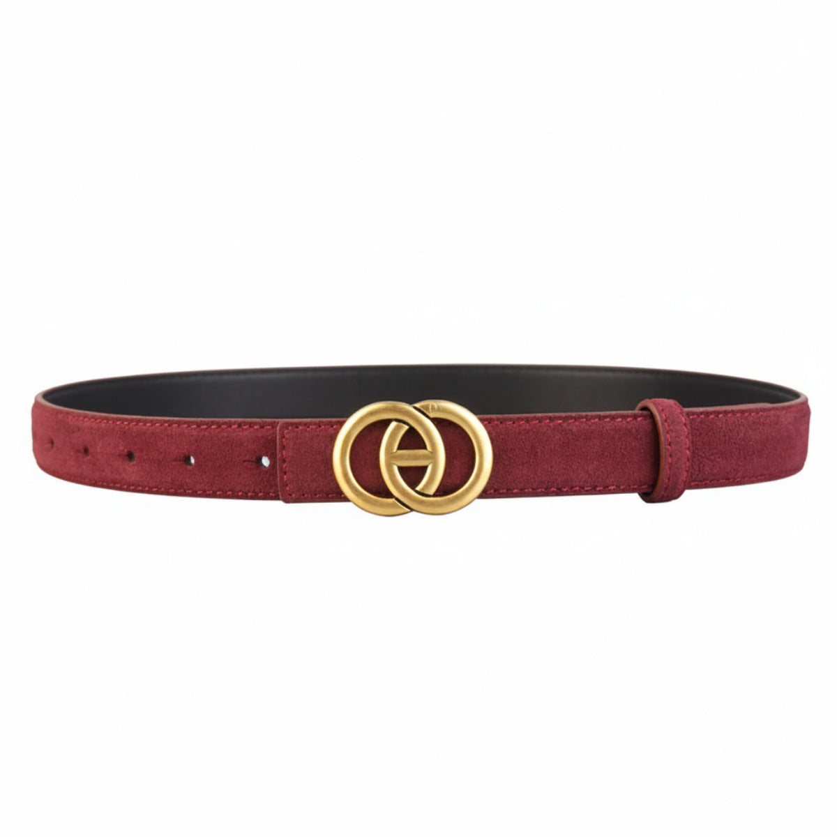 Golden Buckle Leather Belt Secondary image