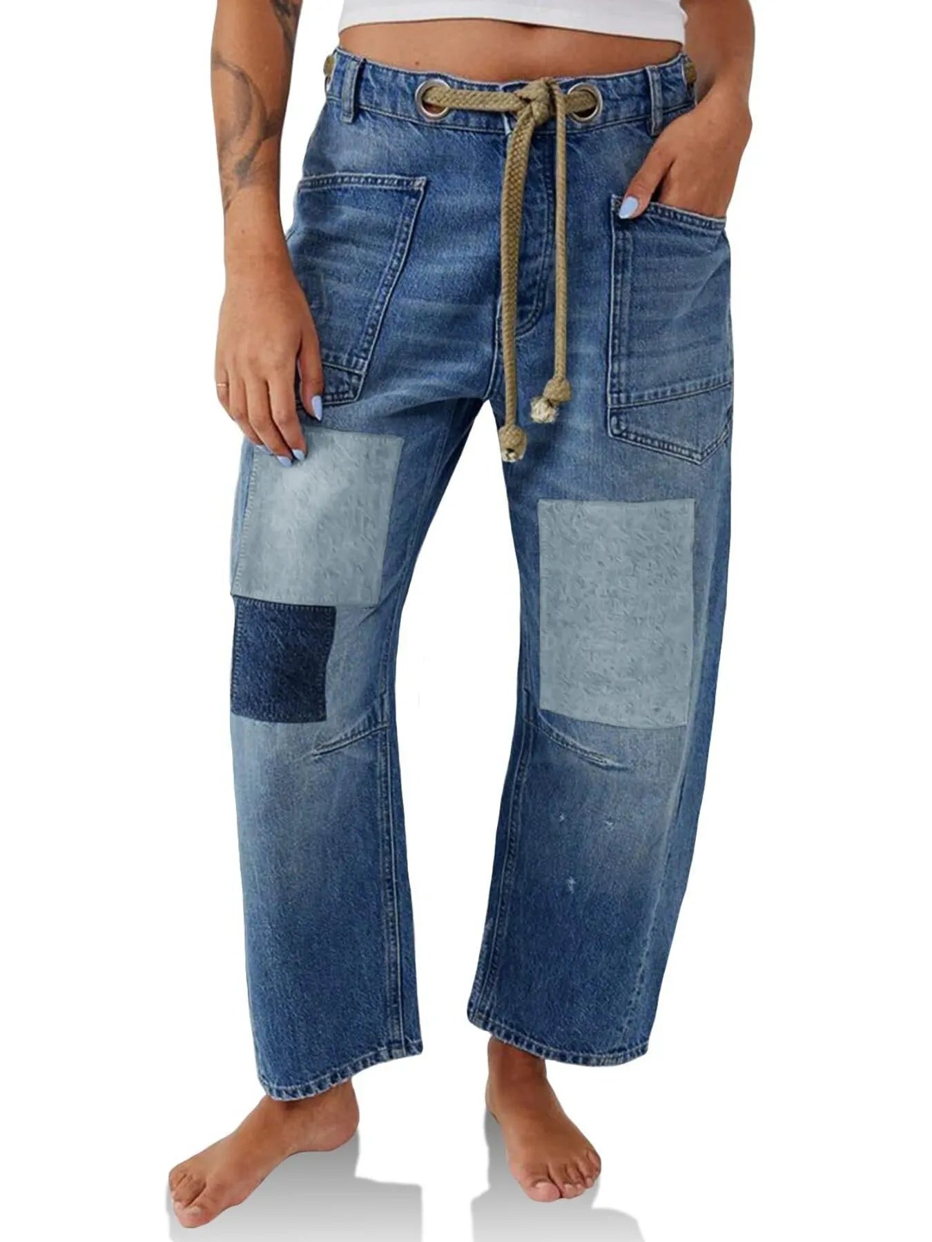 Washed Wide Leg Jeans Secondary image