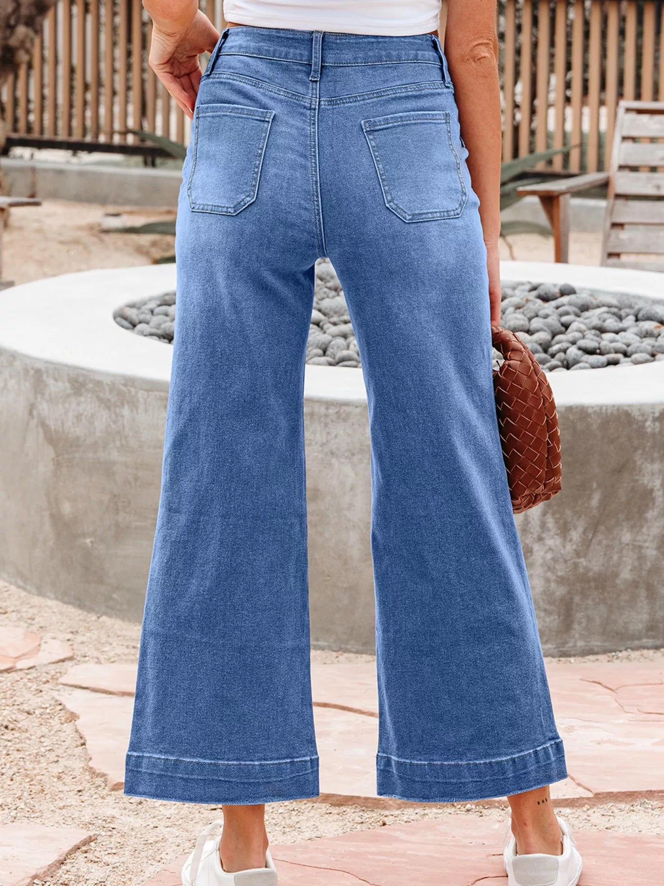 High-Waisted Wide Leg Flare Jeans Secondary image