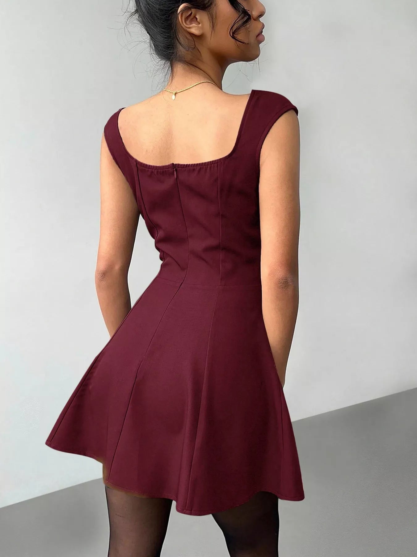 Sleeveless A-Line Mini Dress Secondary image