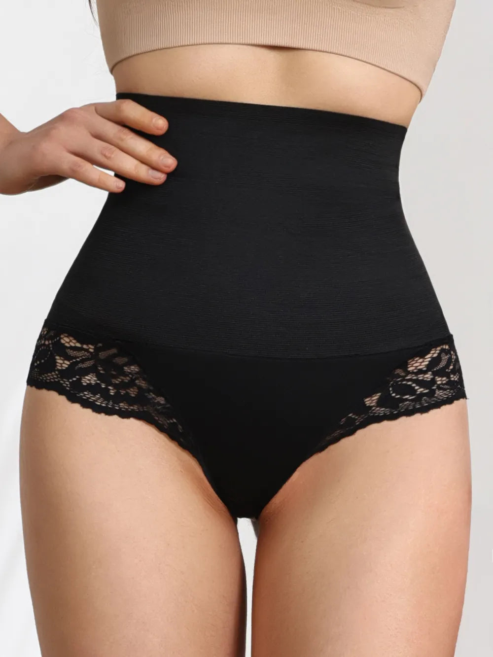 Lace Detail High Waist Shaping Panty Secondary image