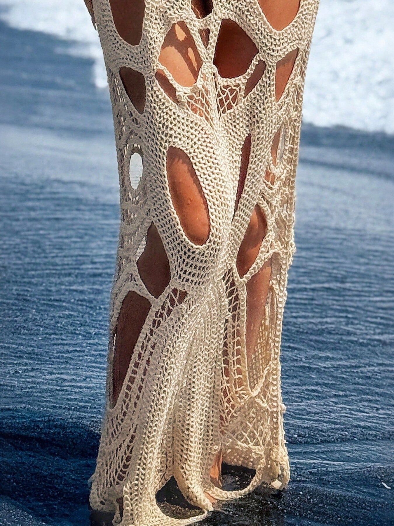 Cutout Halter Neck Cover-Up Dress Secondary image