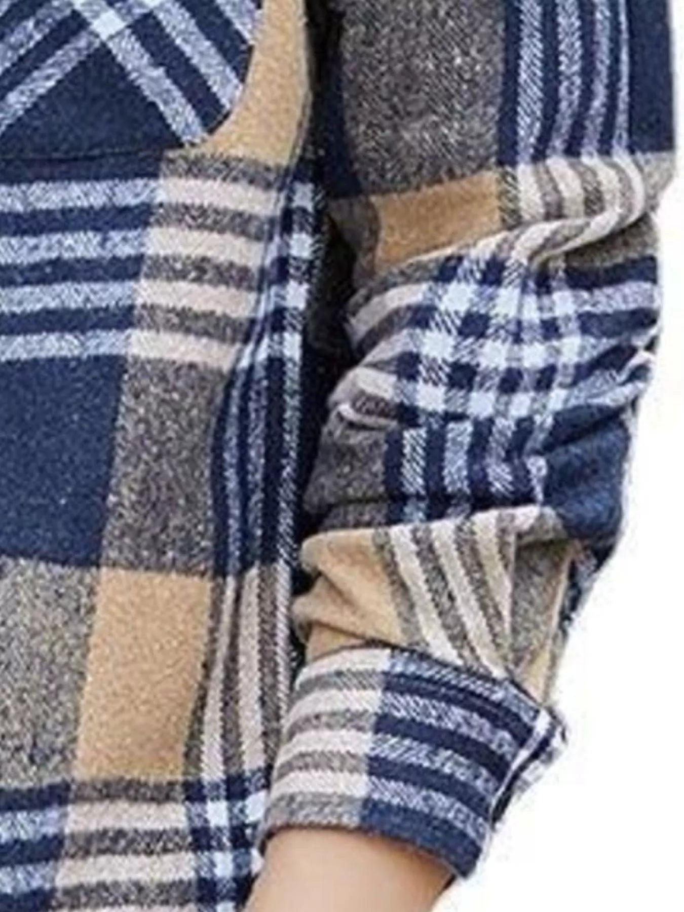 Men's Plus Size Casual Plaid Long Sleeve Shirt Secondary image