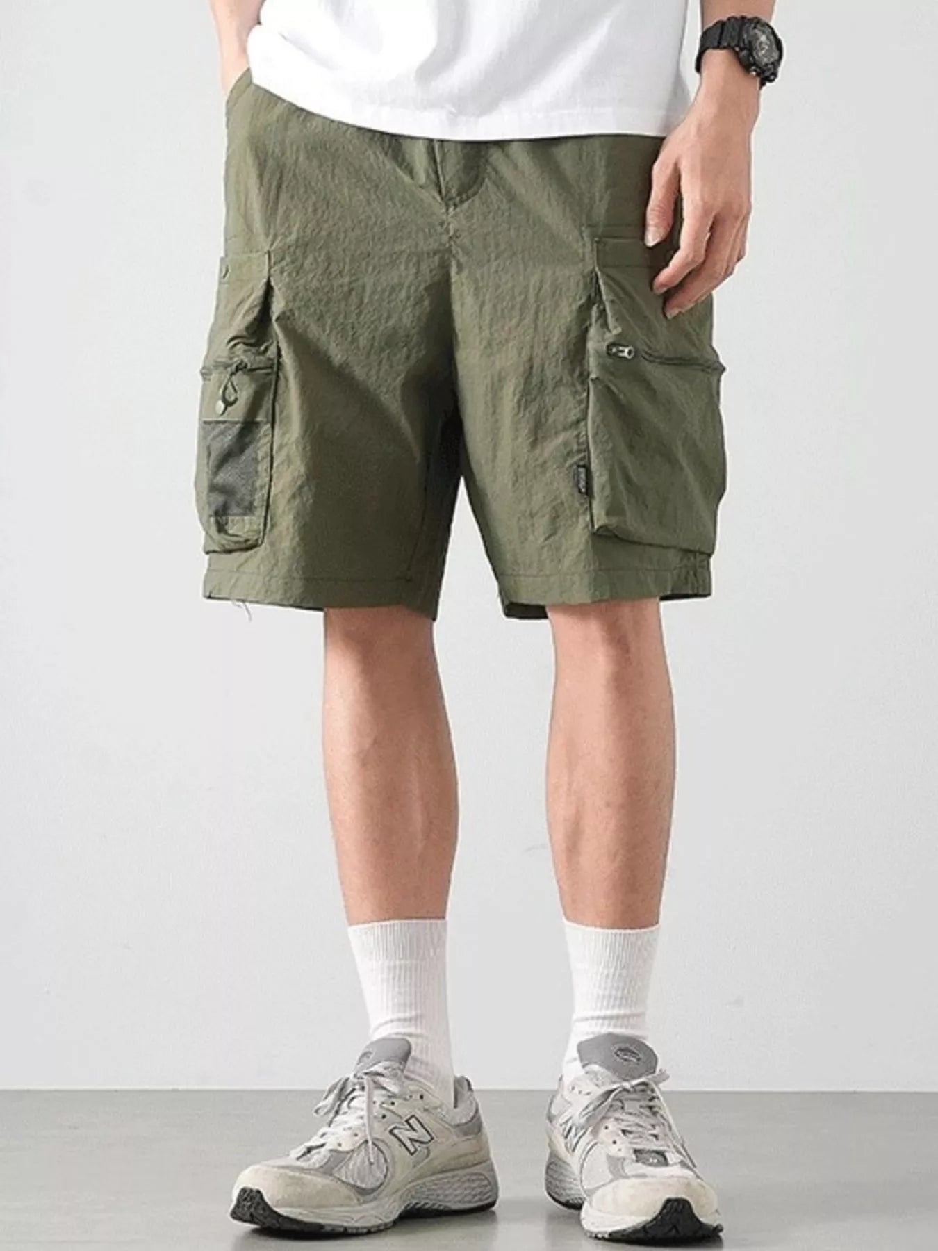 Men's Plus Size Cargo Shorts with Multiple Pockets Secondary image