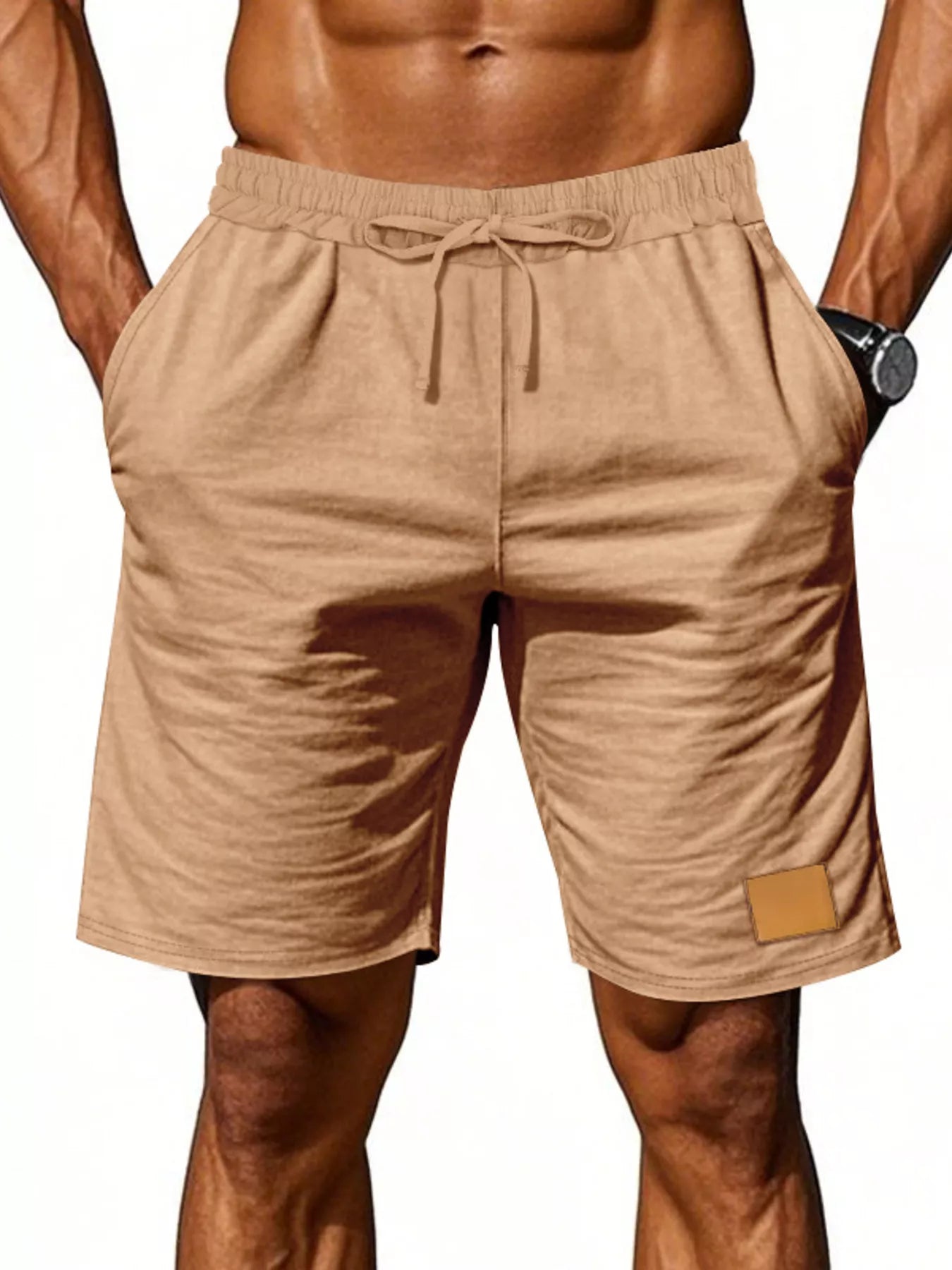 Men's Full Size Casual Drawstring Shorts Plus Size Secondary image