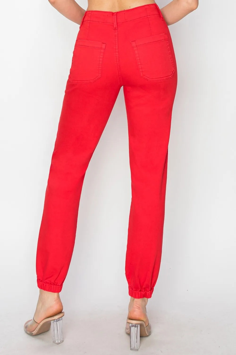 RISEN Full Size High Waisted Jogger Jeans Secondary image