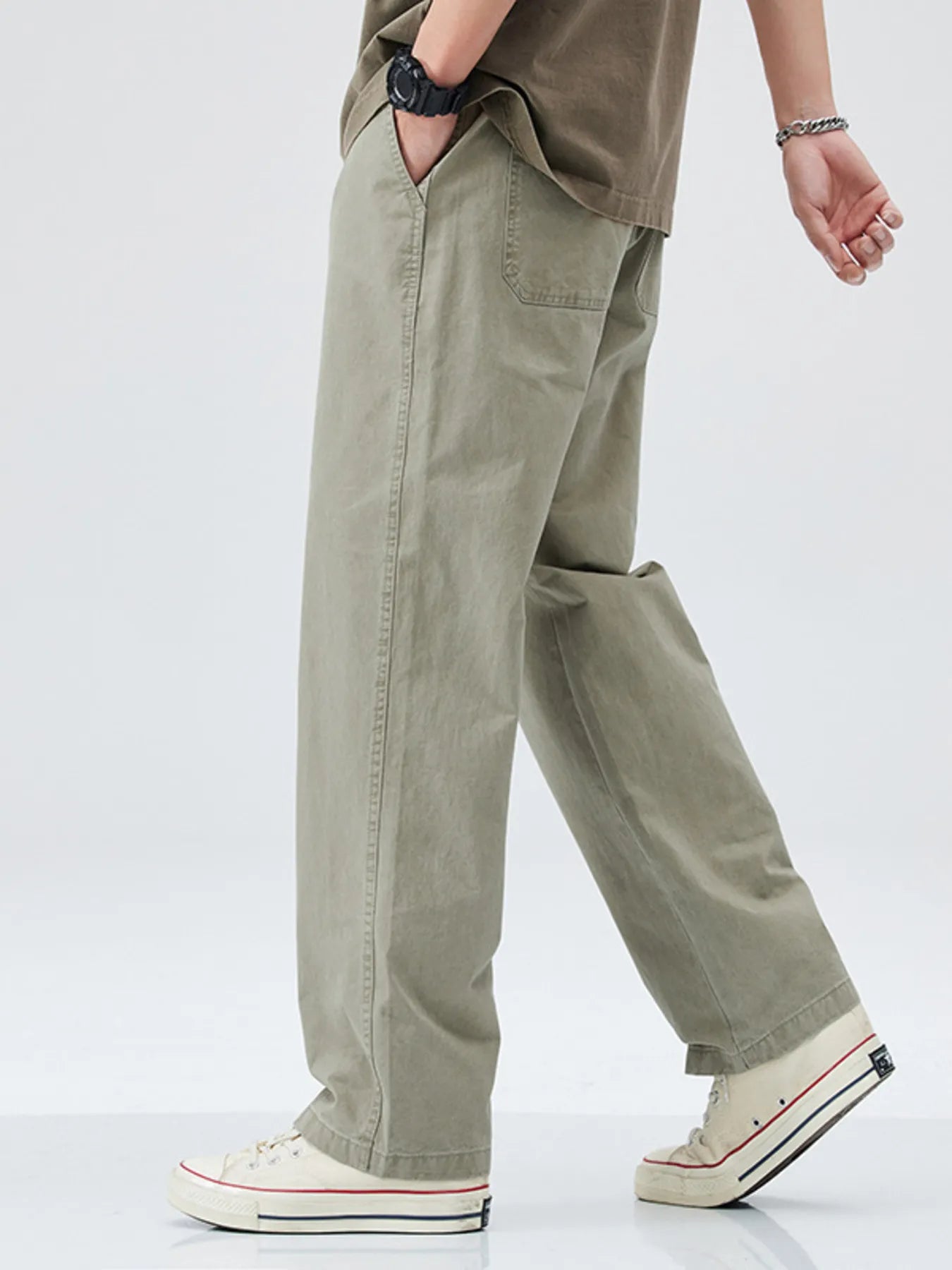 Men's Full Size Casual Loose Fit Carpenter Pants Plus Size Secondary image