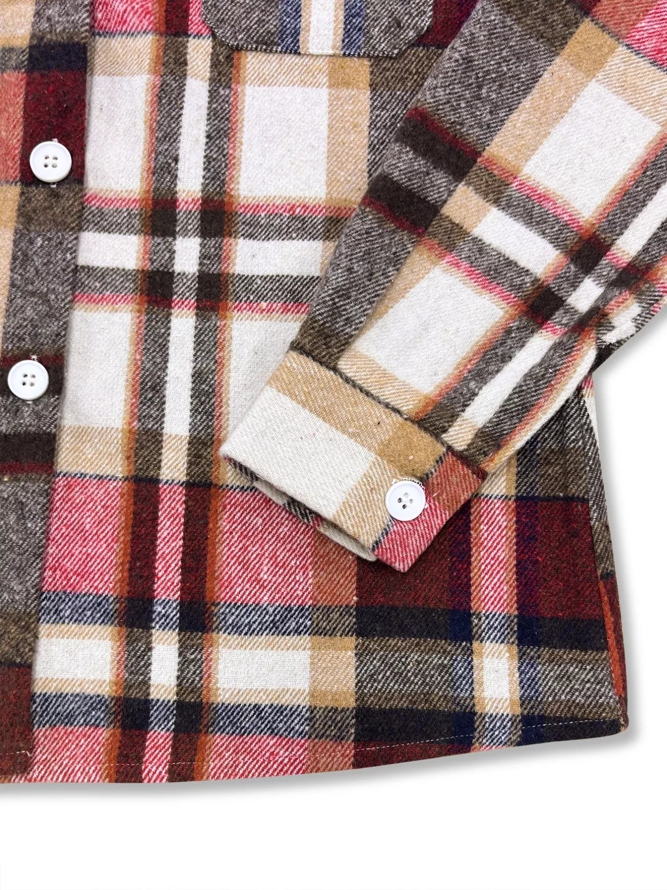 Casual Plaid Button-Down Shacket Secondary image