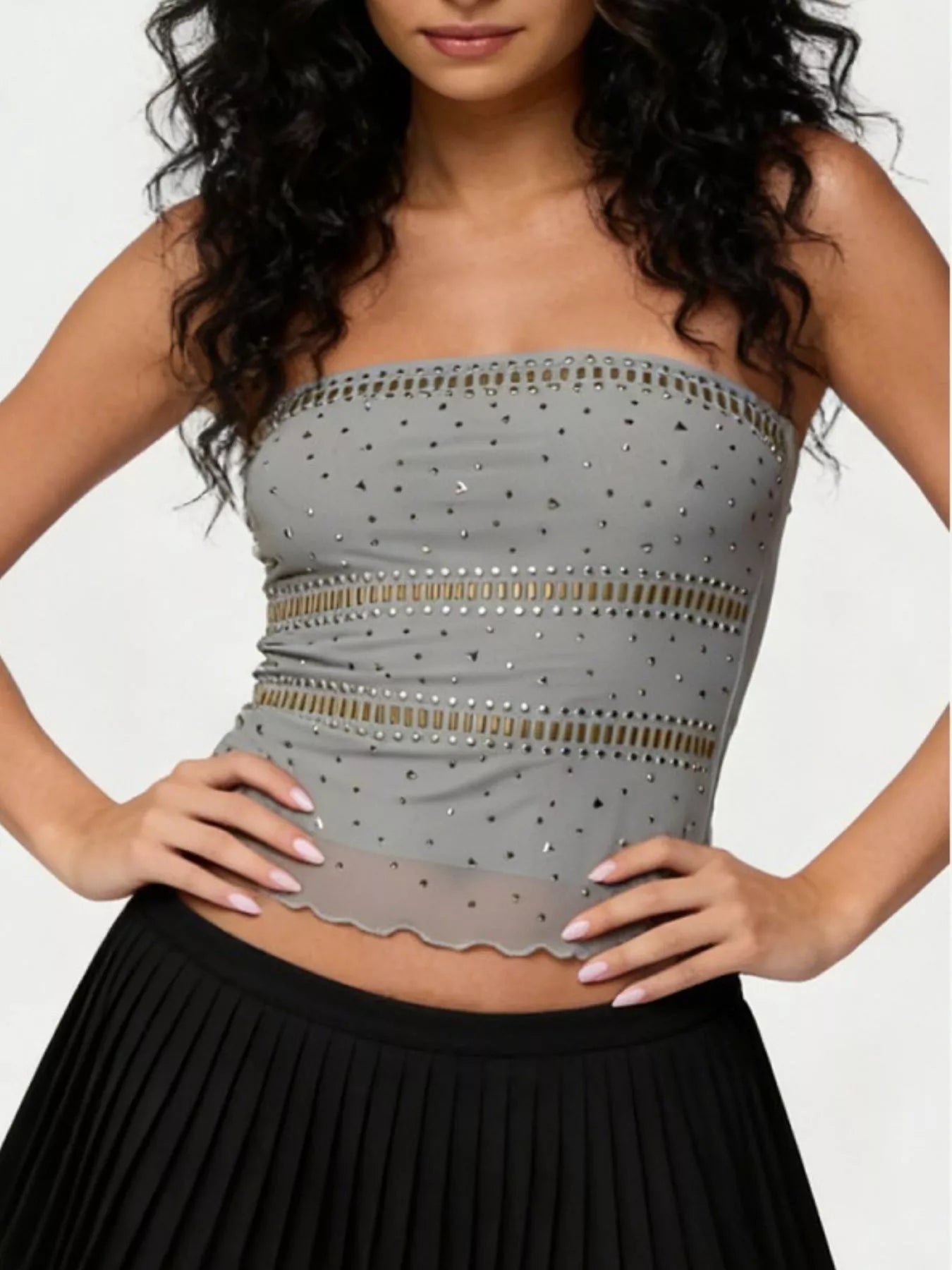 Rhinestone Tube Top Secondary image